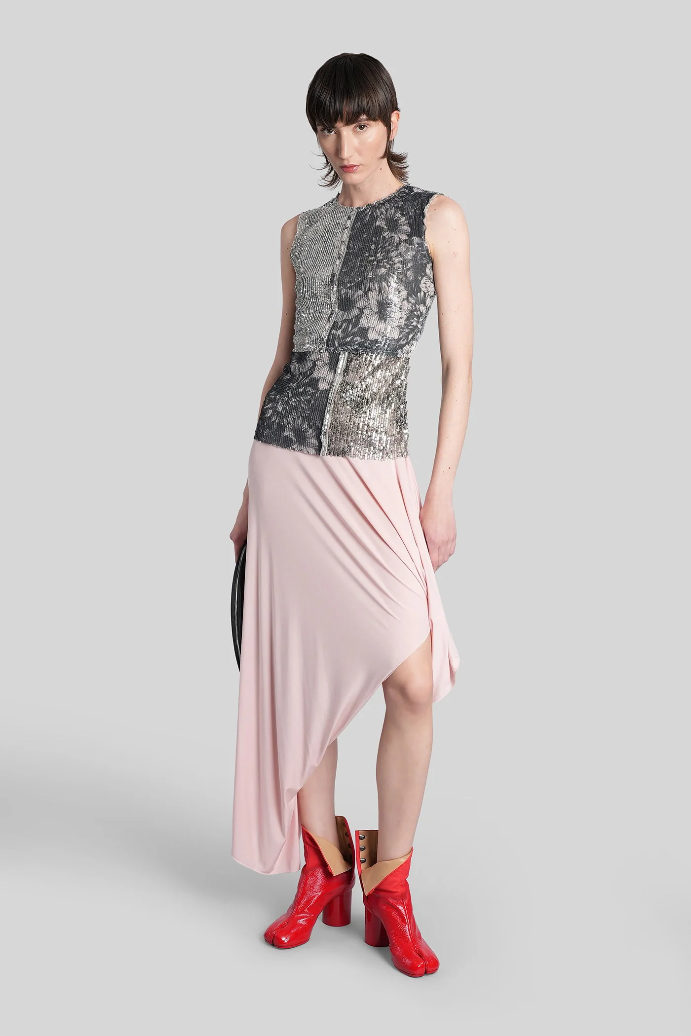 Topwear in green polyamide - Image 2