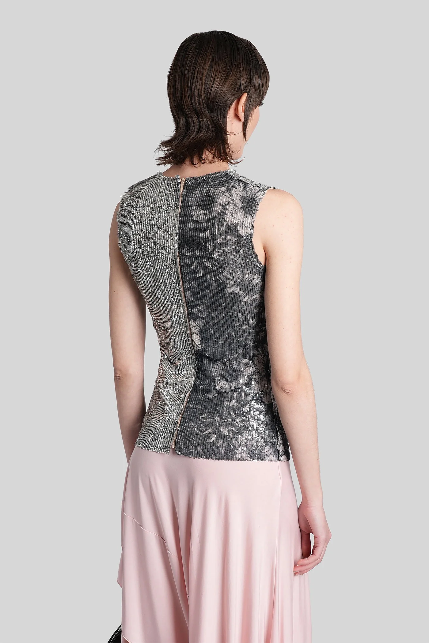 Topwear in green polyamide - Image 3