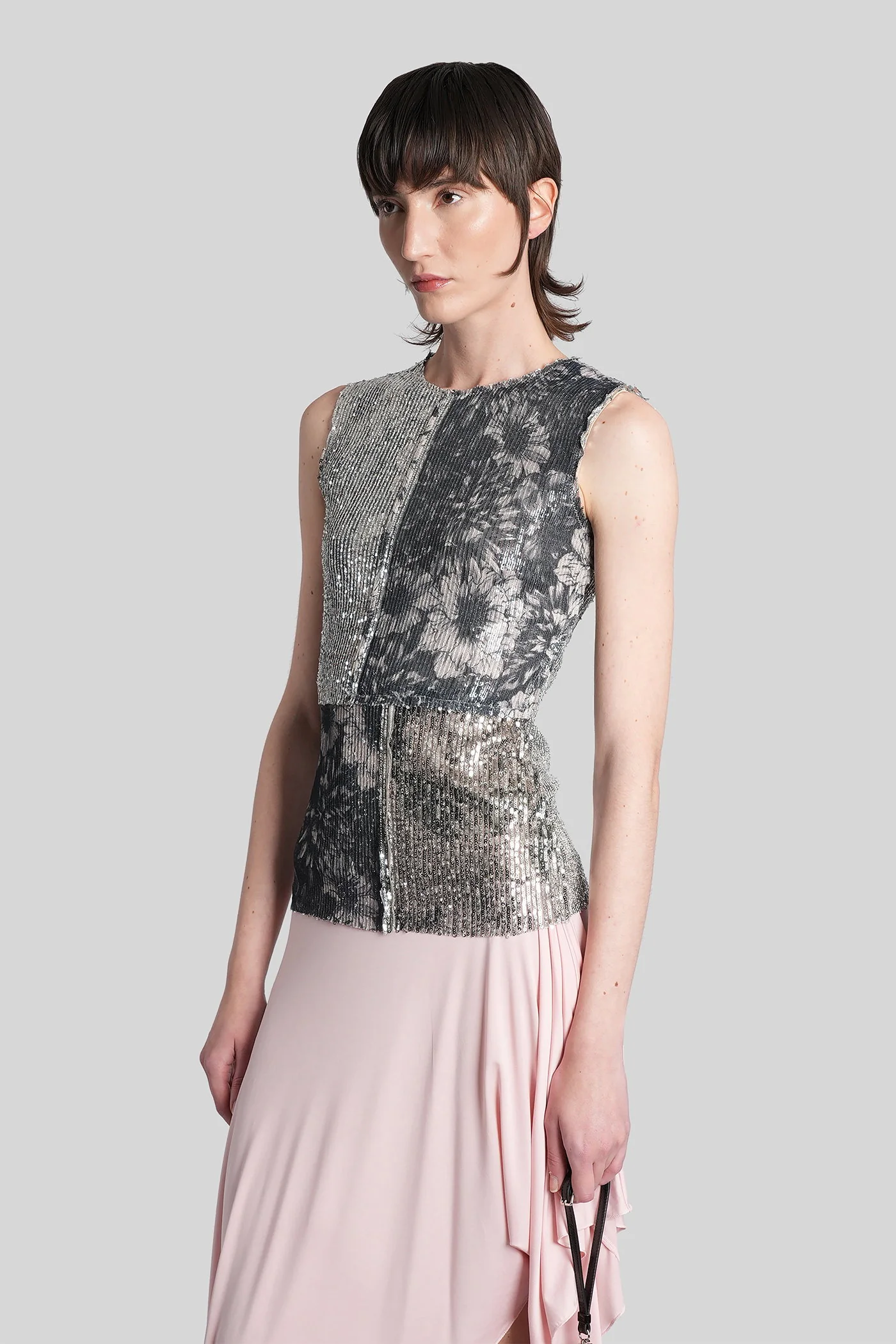 Topwear in green polyamide - Image 4