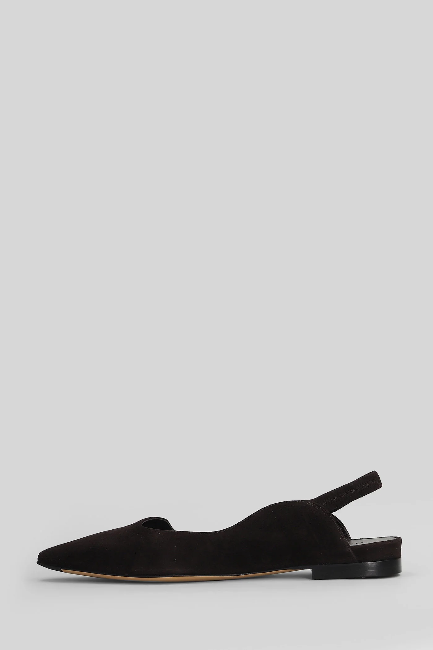 Ballet flats in dark brown suede - Image 3