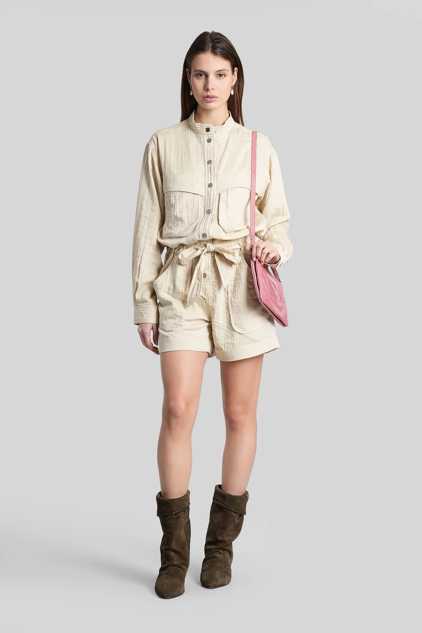 Betyna Jumpsuit in beige viscose