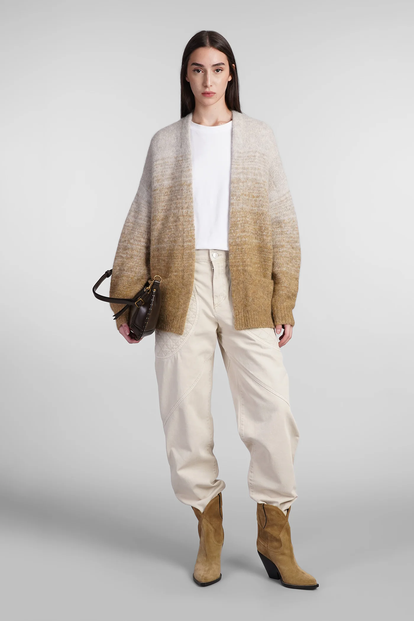 Danea Cardigan in yellow wool - Image 2