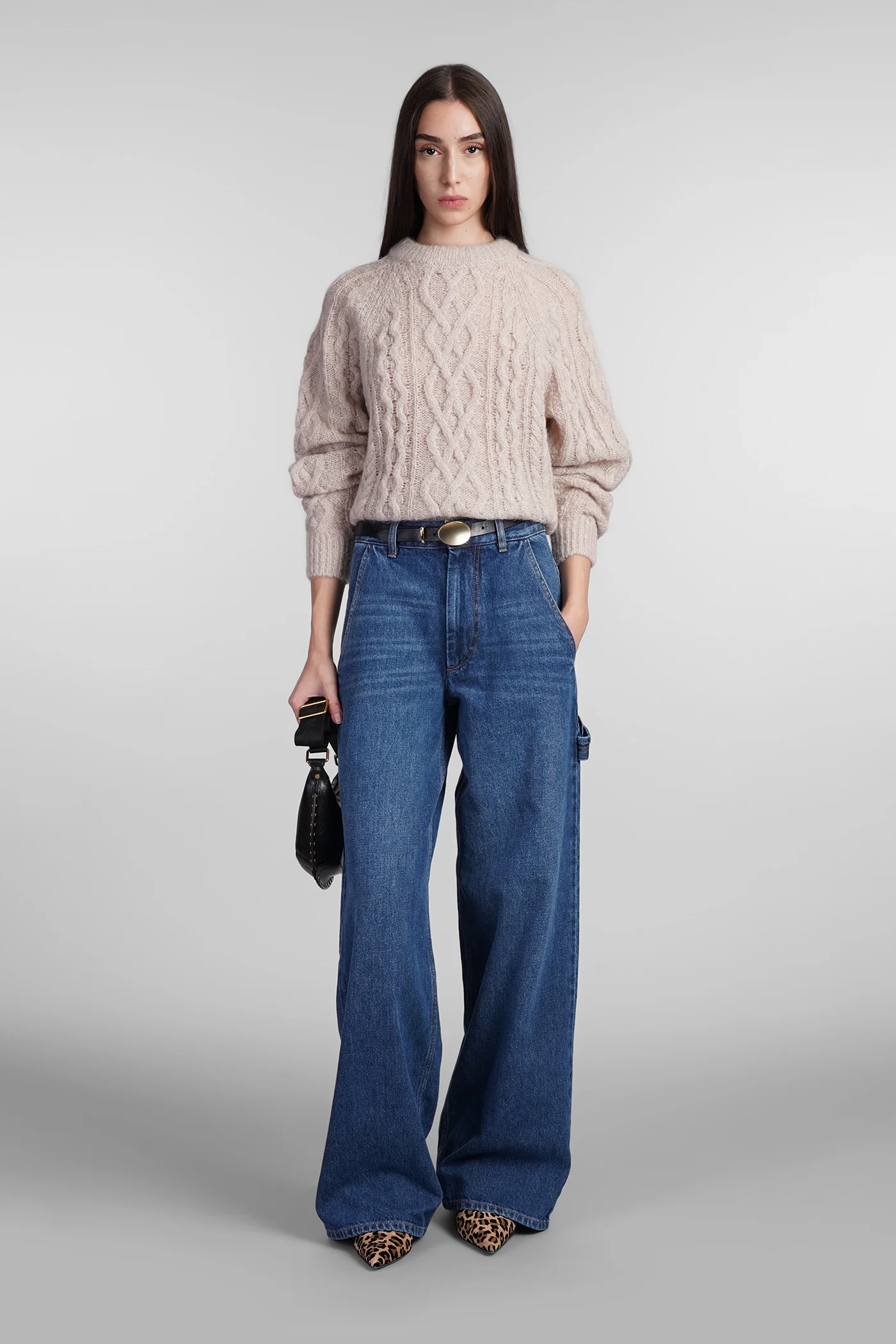 Elka Knitwear in beige wool - Image 2