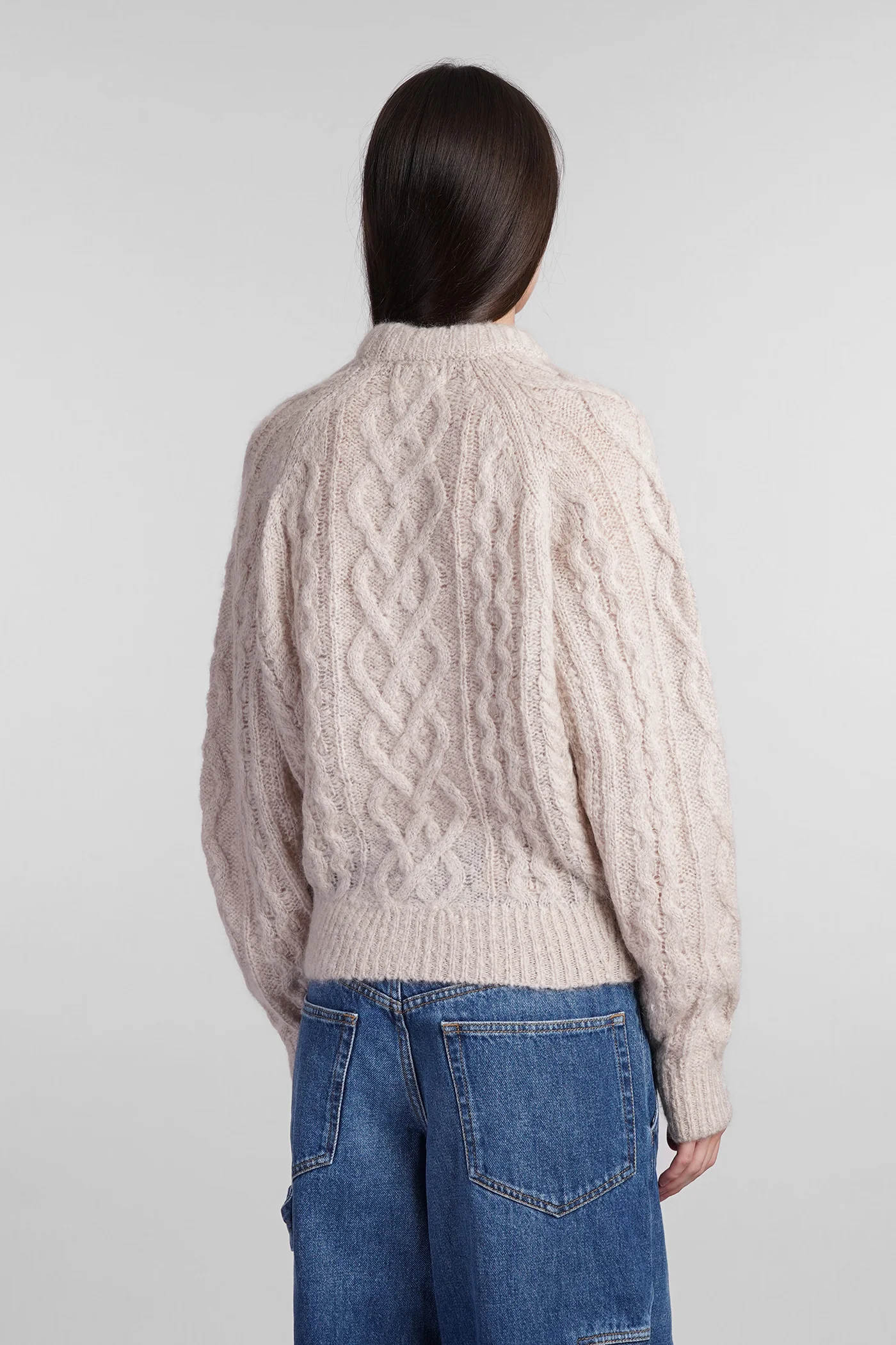 Elka Knitwear in beige wool - Image 3