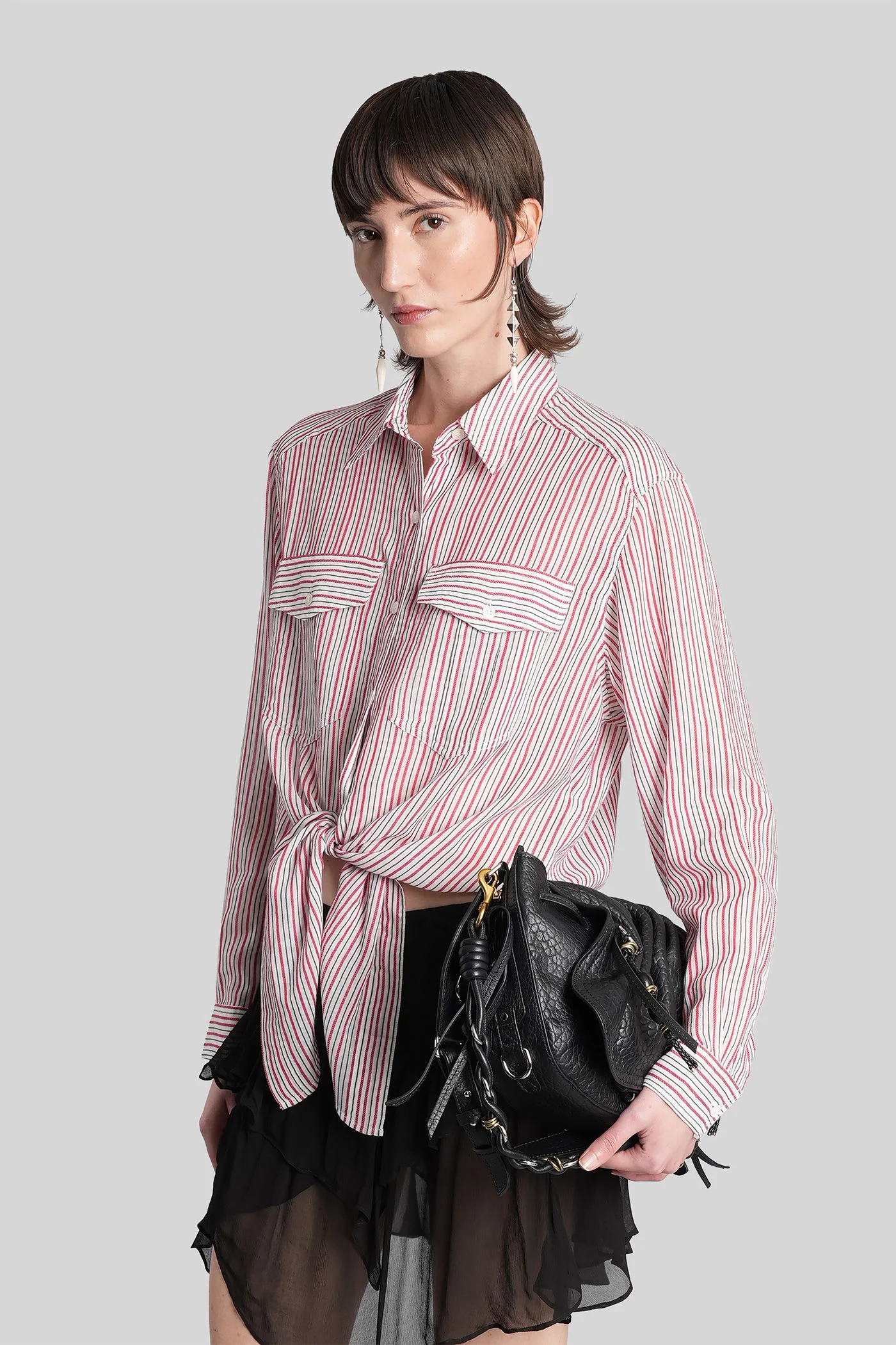 Nath Shirt in white cotton - Image 4