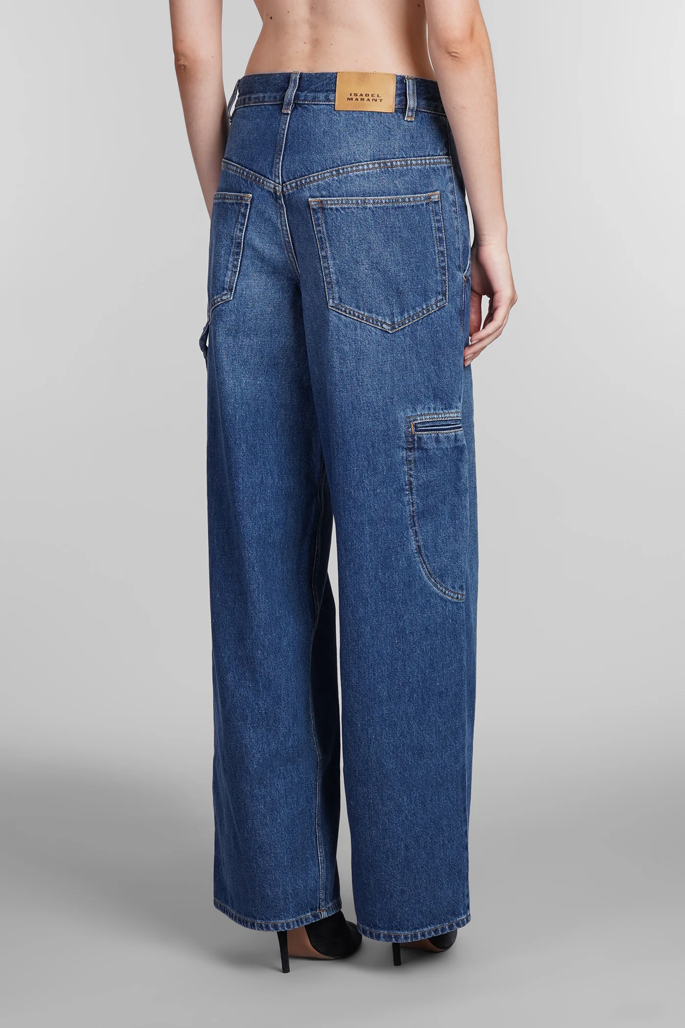 Solene Jeans in blue cotton - Image 3