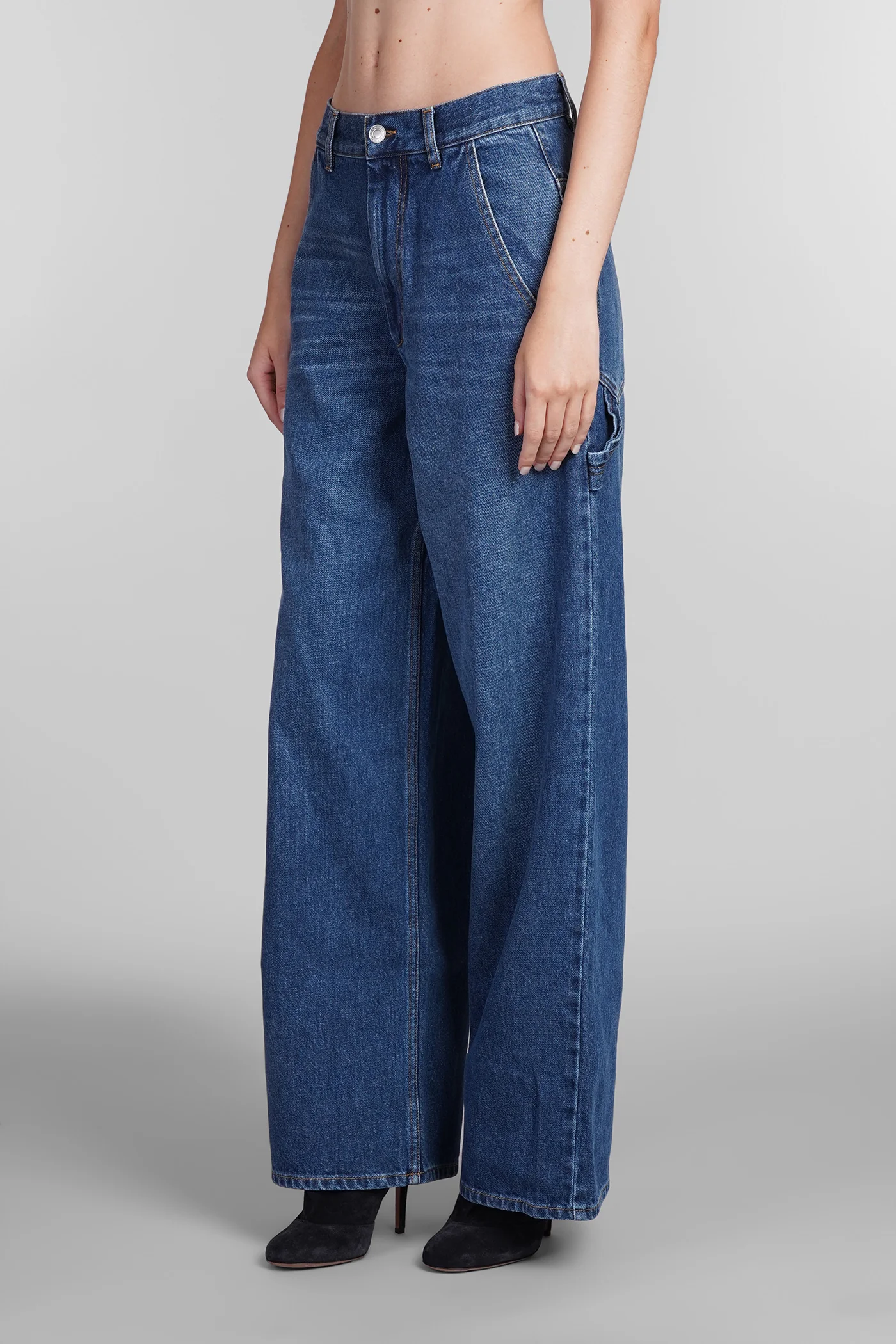 Solene Jeans in blue cotton - Image 4