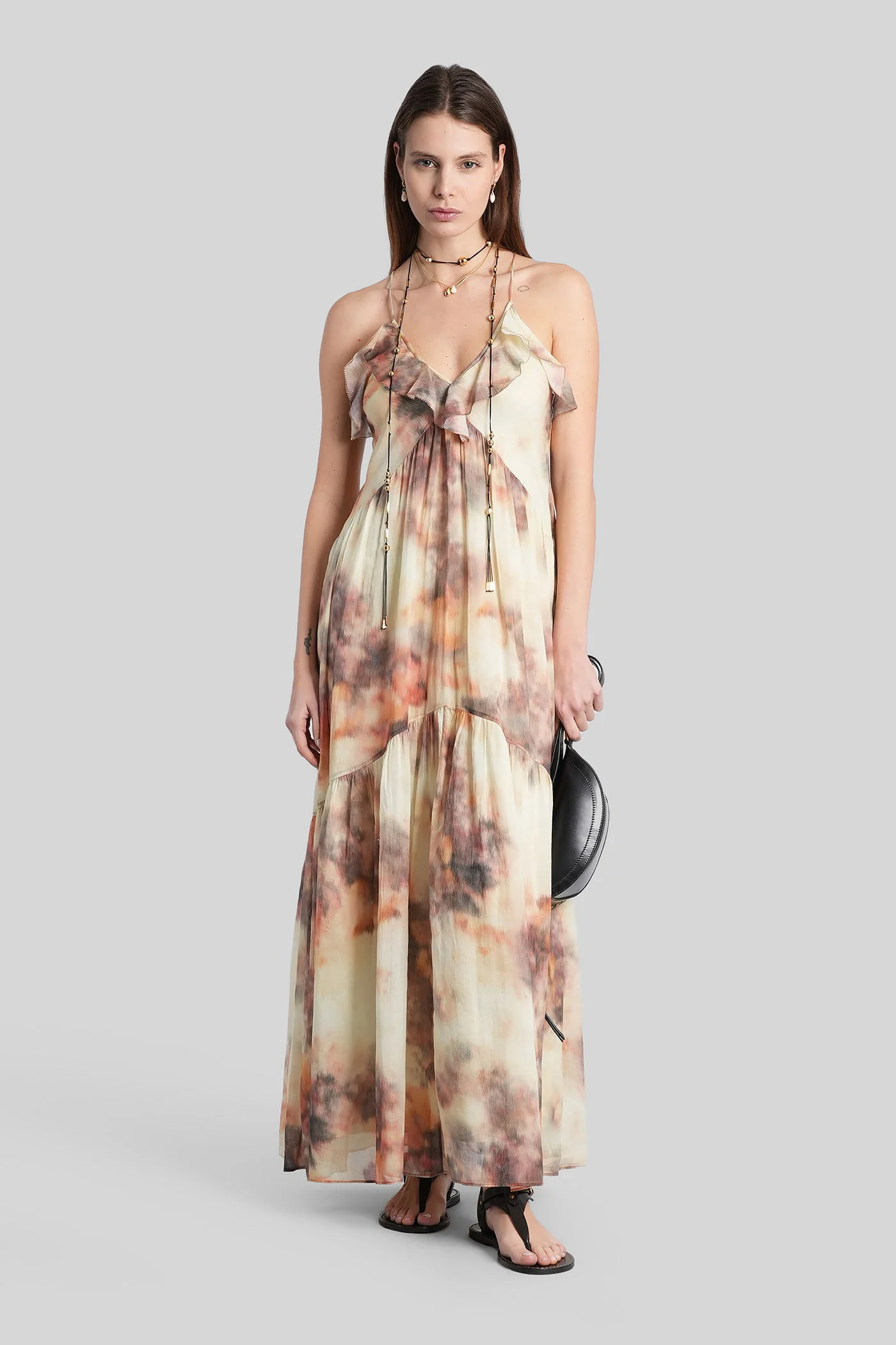 Vasmila Long dress in multicolor cotton - Image 2