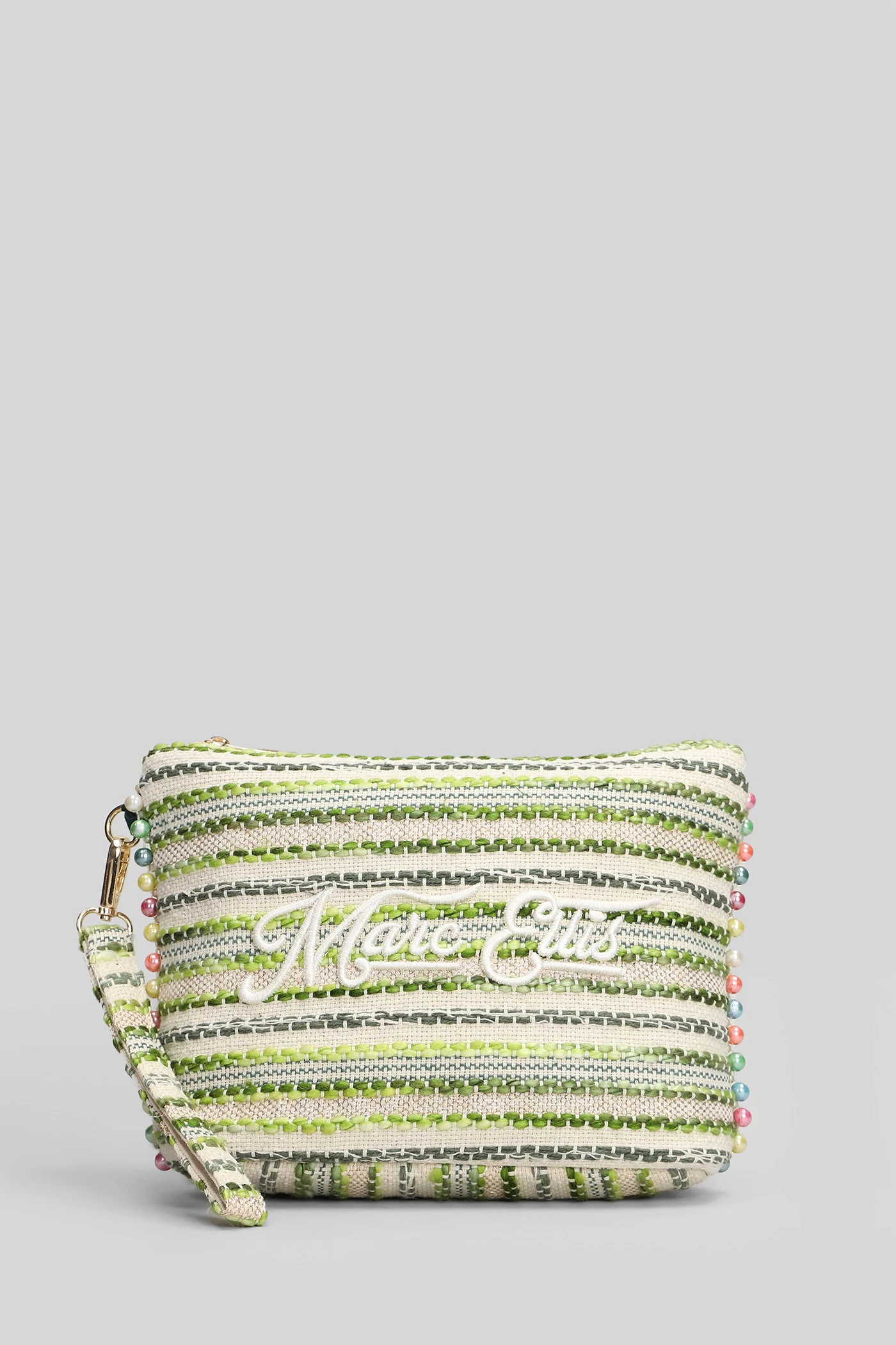 Cassy Indy Clutch in beige polyester