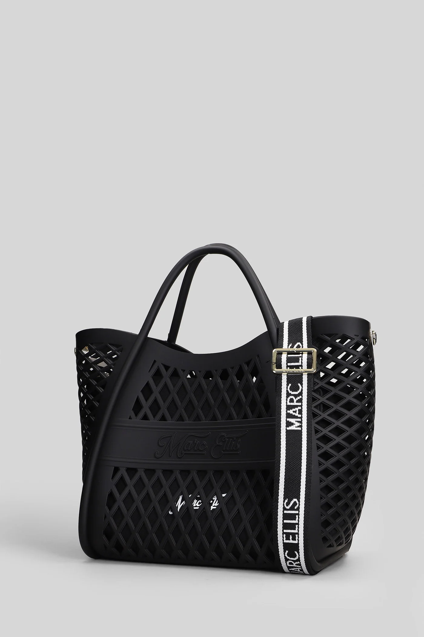 Flat Basket S Tote in black Polyuretan - Image 2