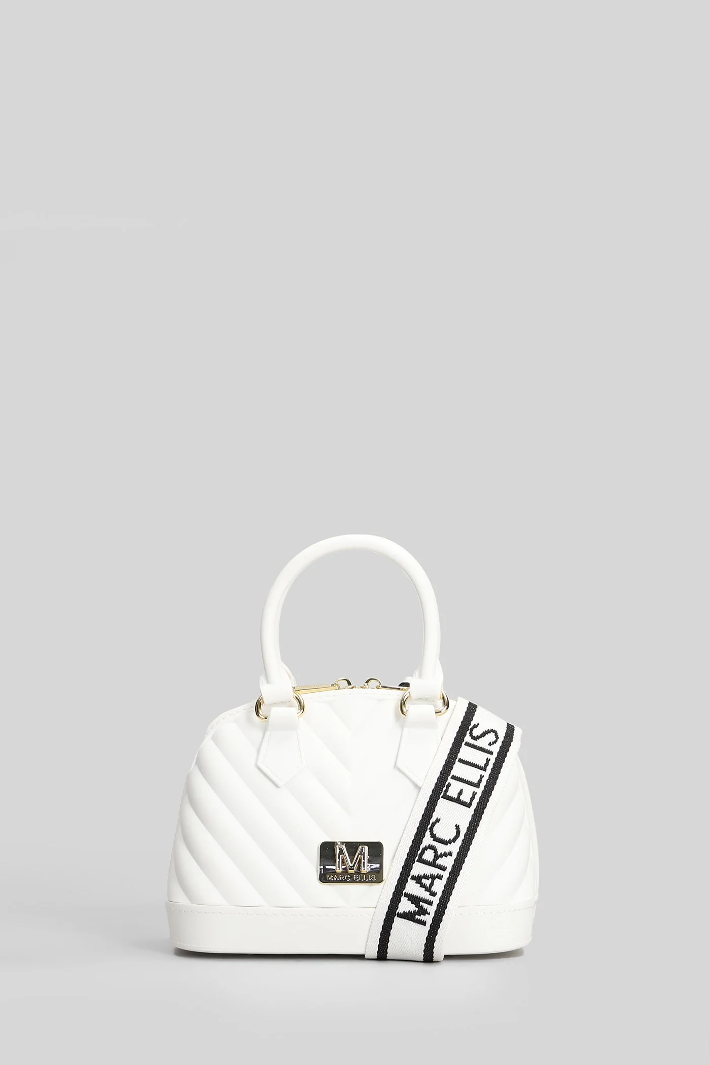 Flat Maya S Shoulder bag in white Polyuretan