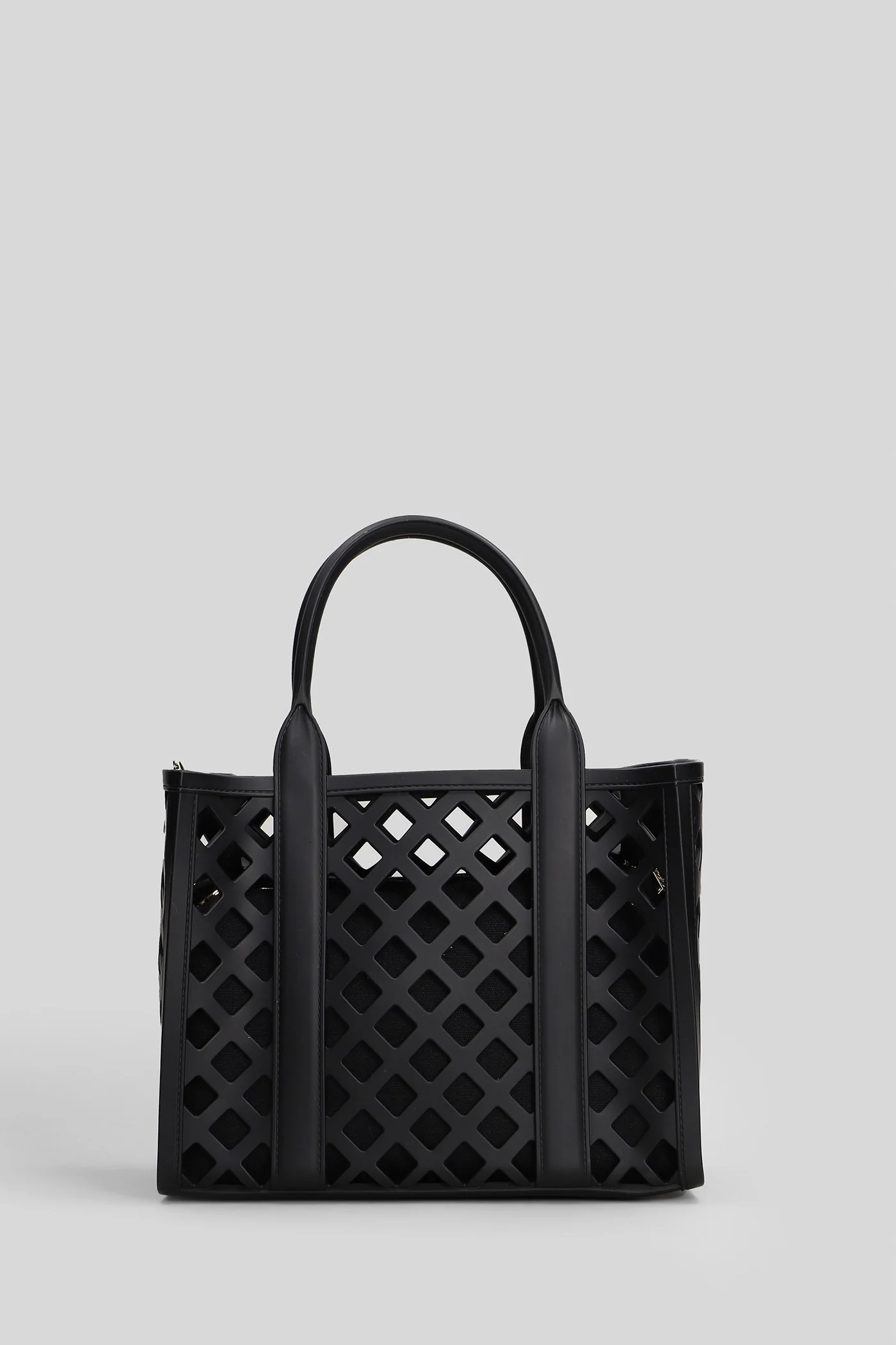 Flat Plot Shoulder bag in black Polyuretan - Image 3