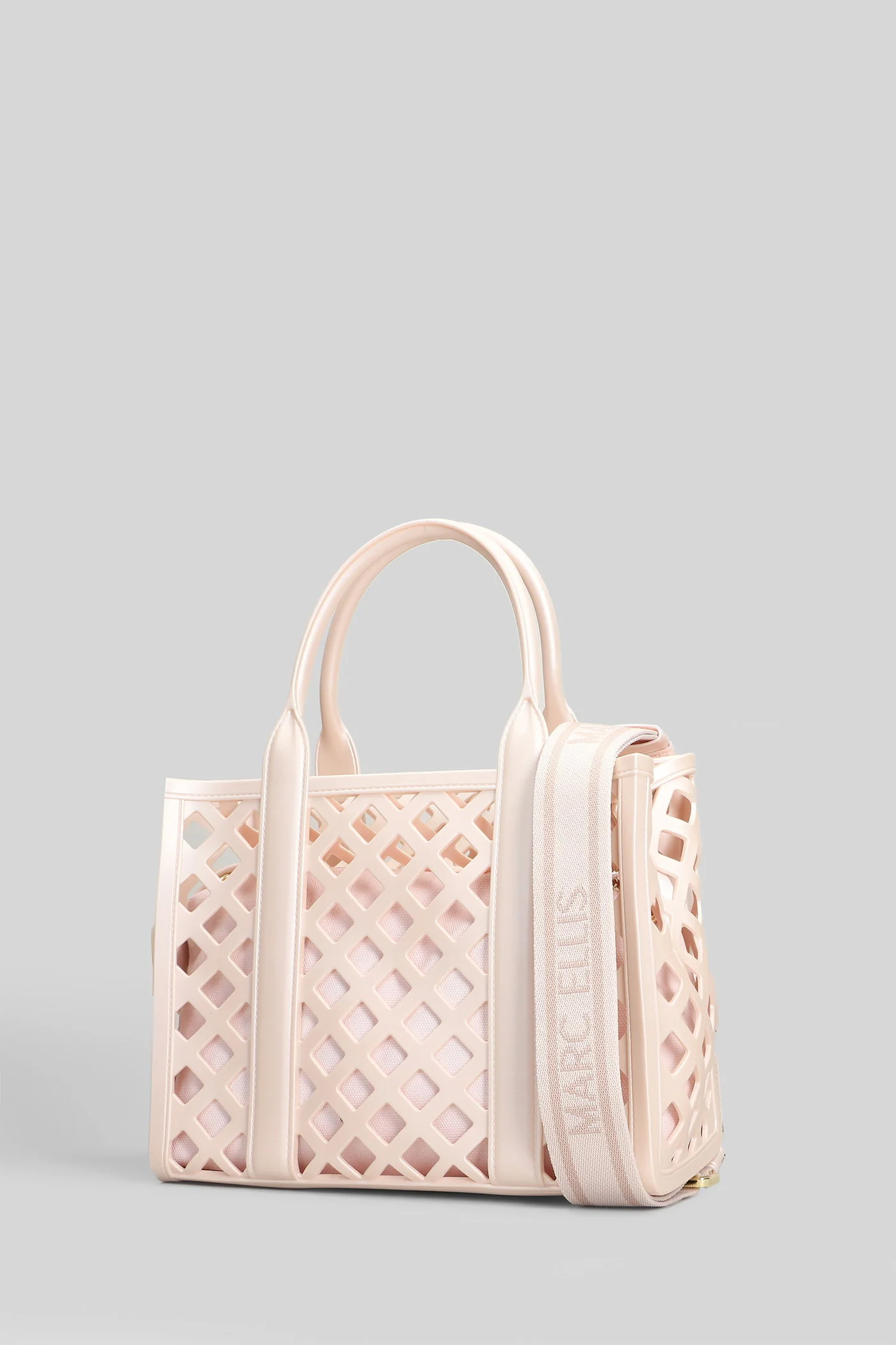 Flat Plot Shoulder bag in rose-pink Polyuretan - Image 2