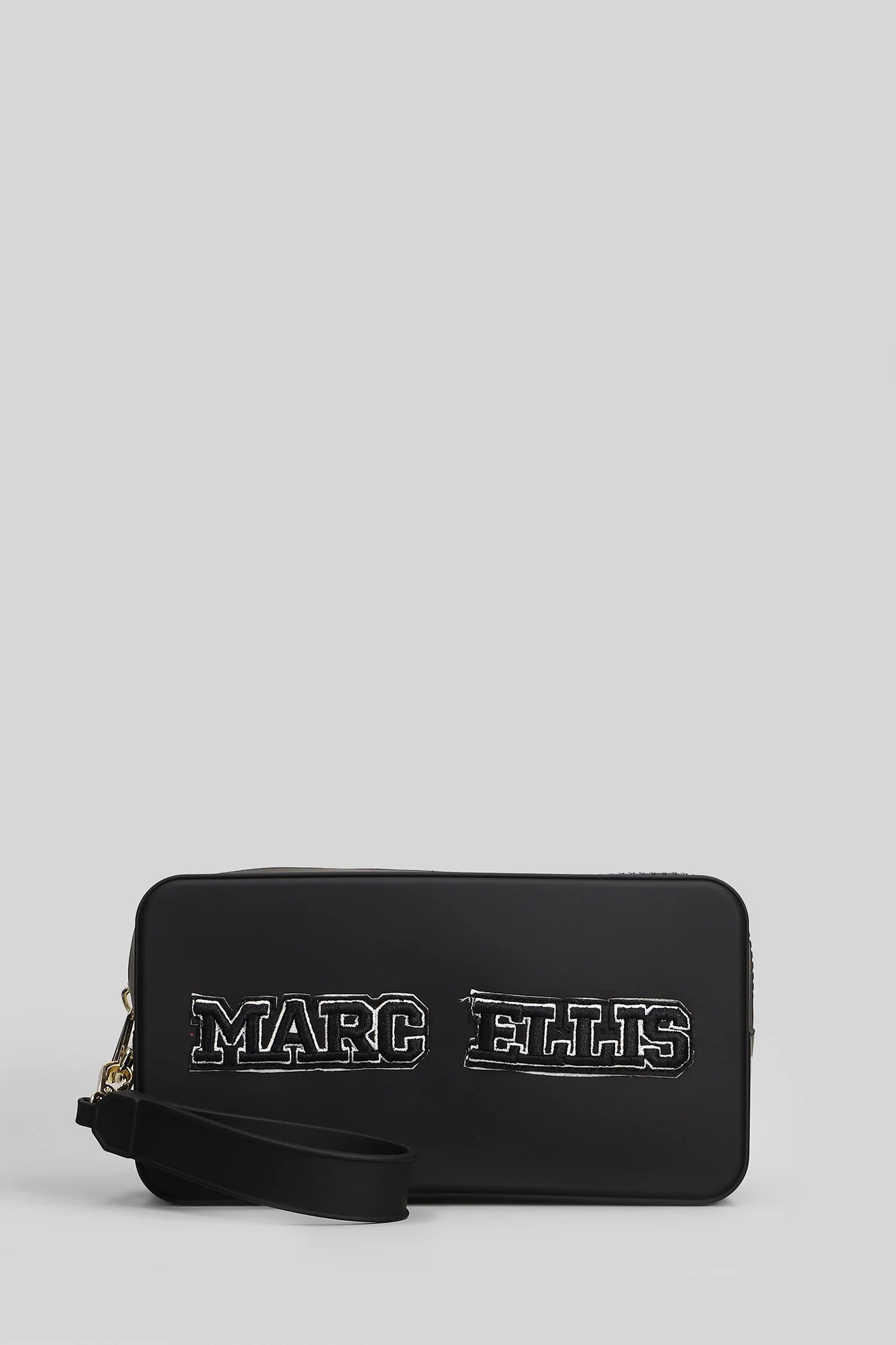 Flat Sponge Cm Shoulder bag in black Polyuretan