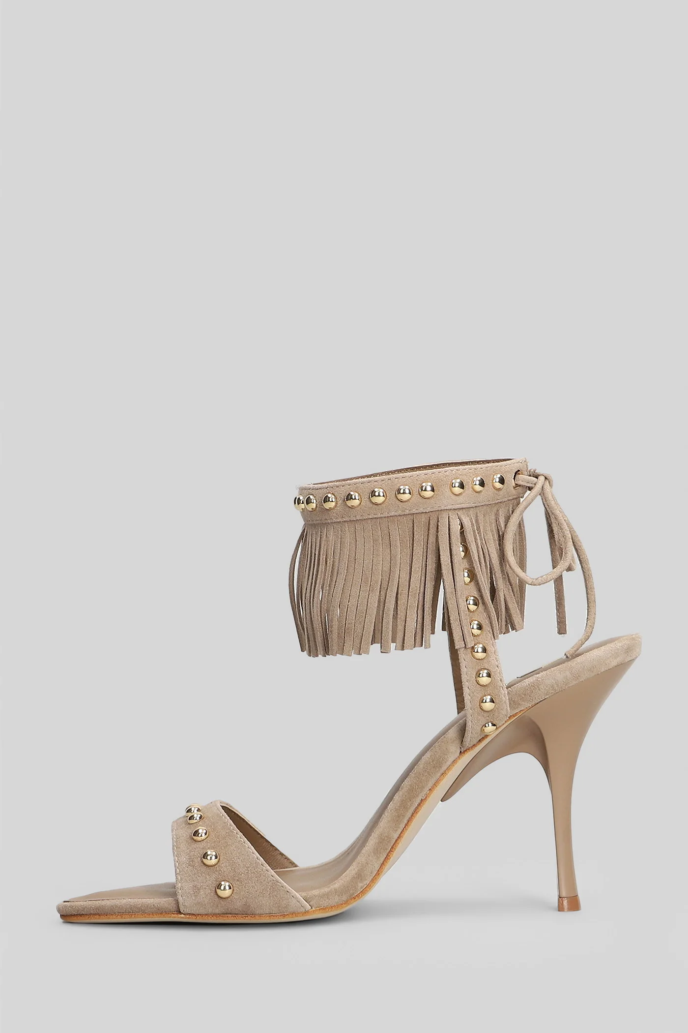 Sandals in beige suede - Image 3