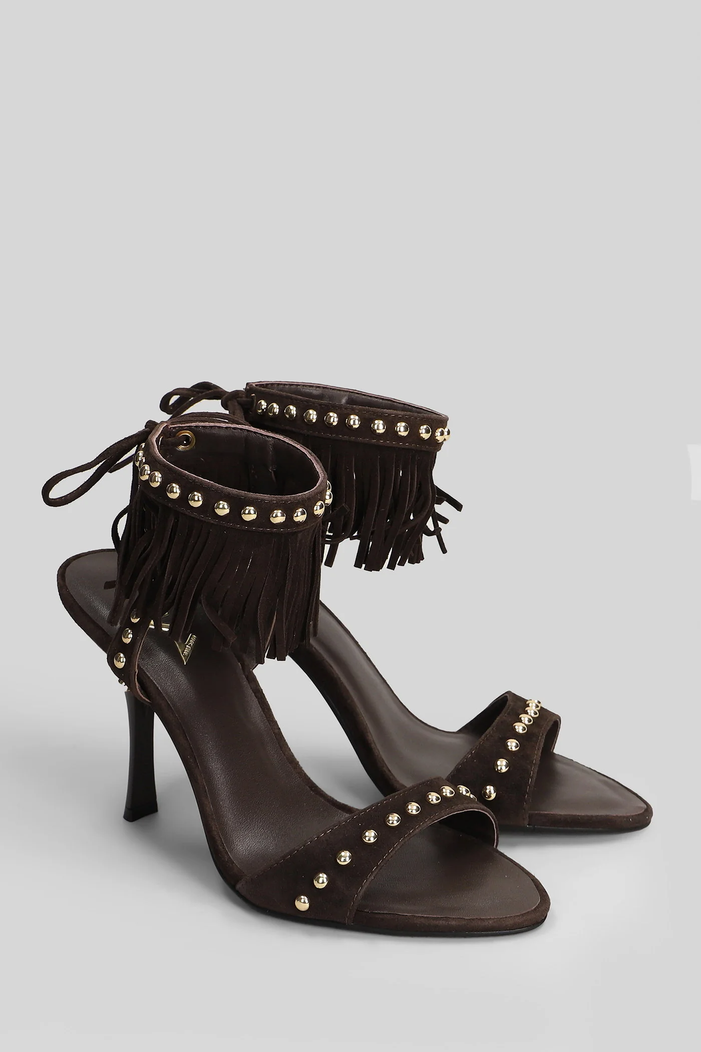 Sandals in brown suede - Image 2