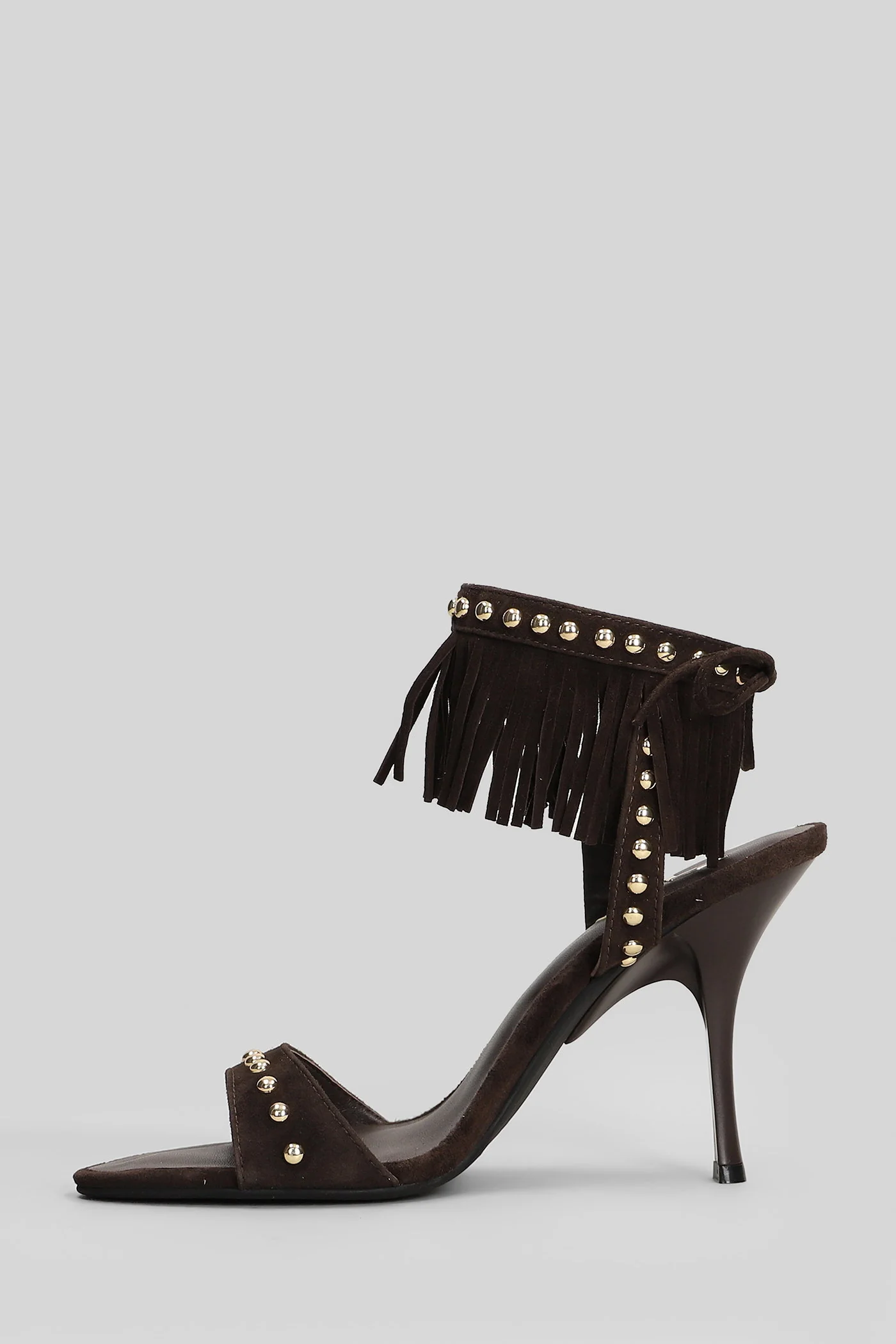 Sandals in brown suede - Image 3
