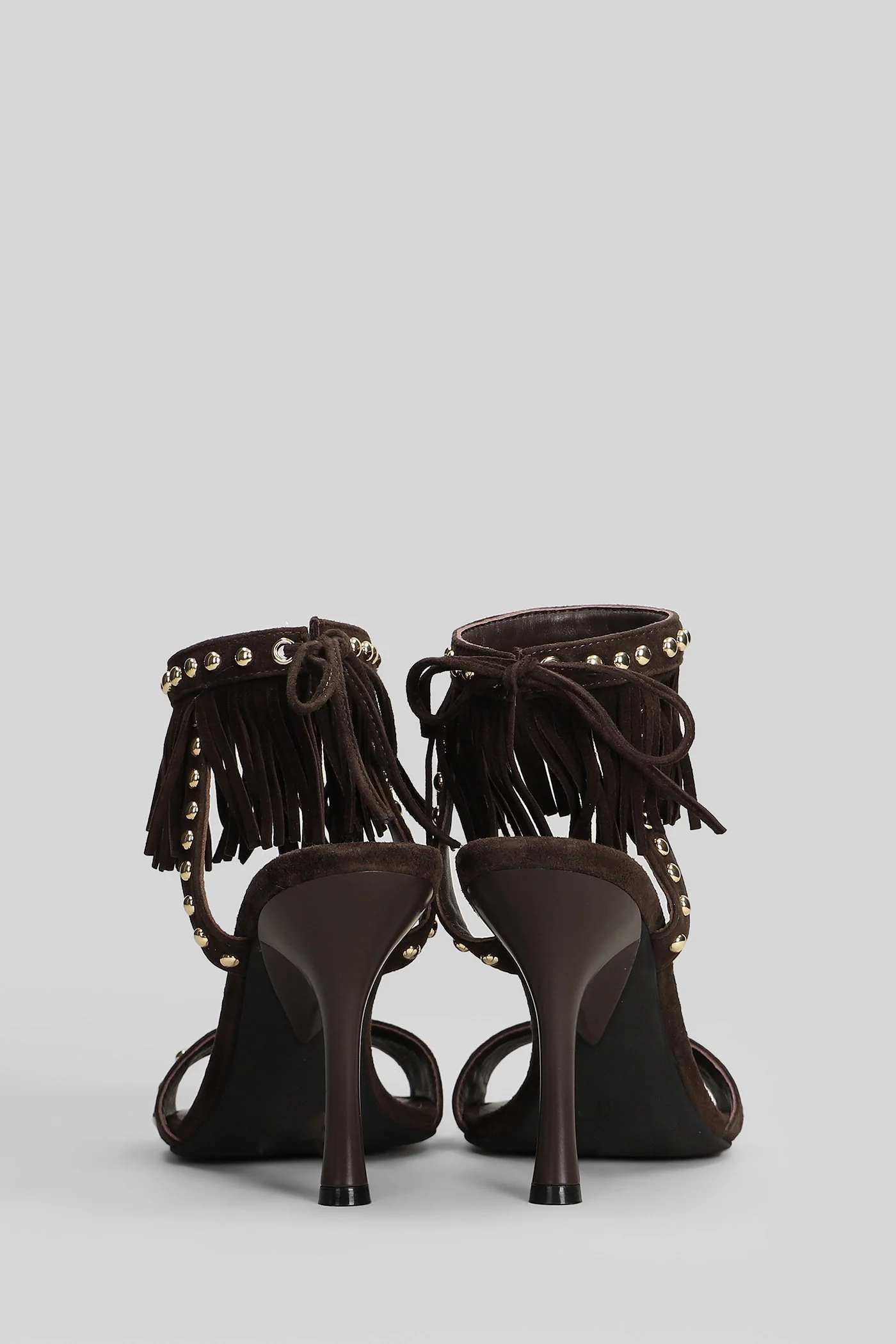 Sandals in brown suede - Image 4