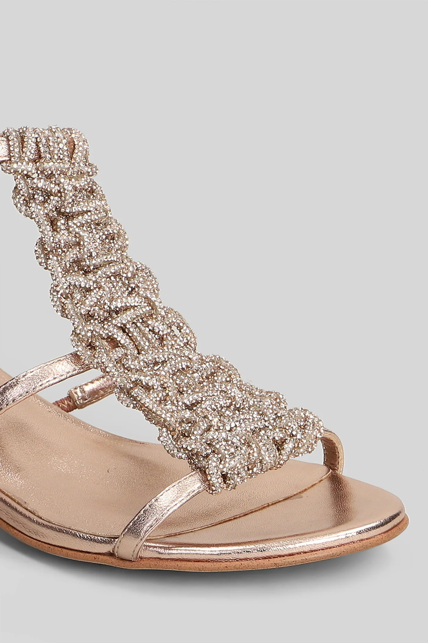 Sandals in rose-pink leather - Image 5