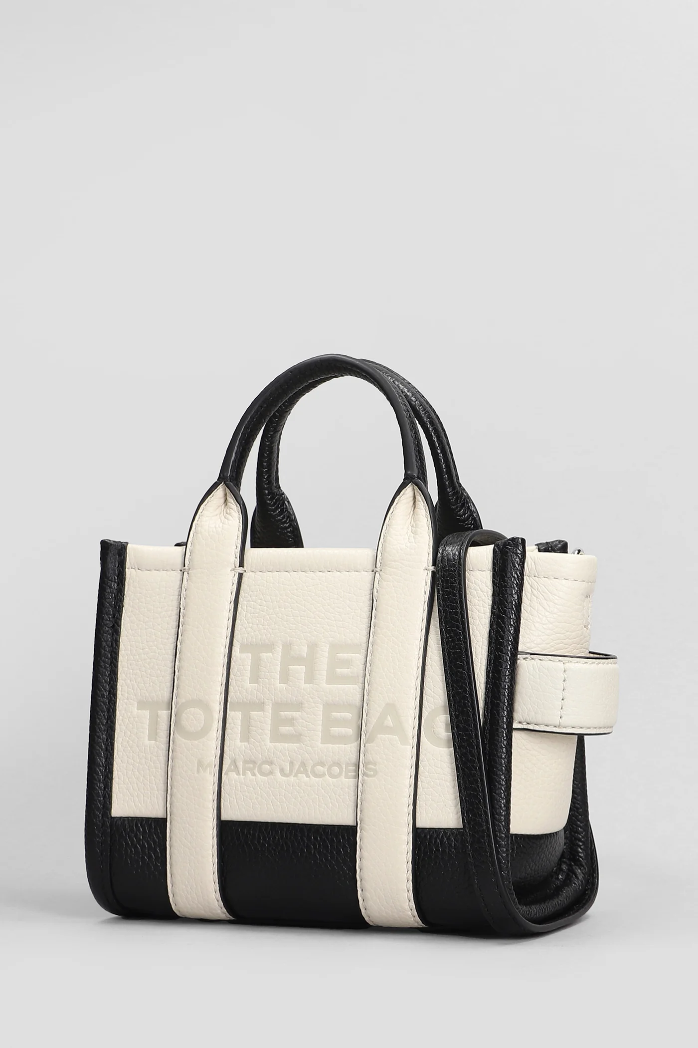The crossbody tote Tote in beige leather - Image 2