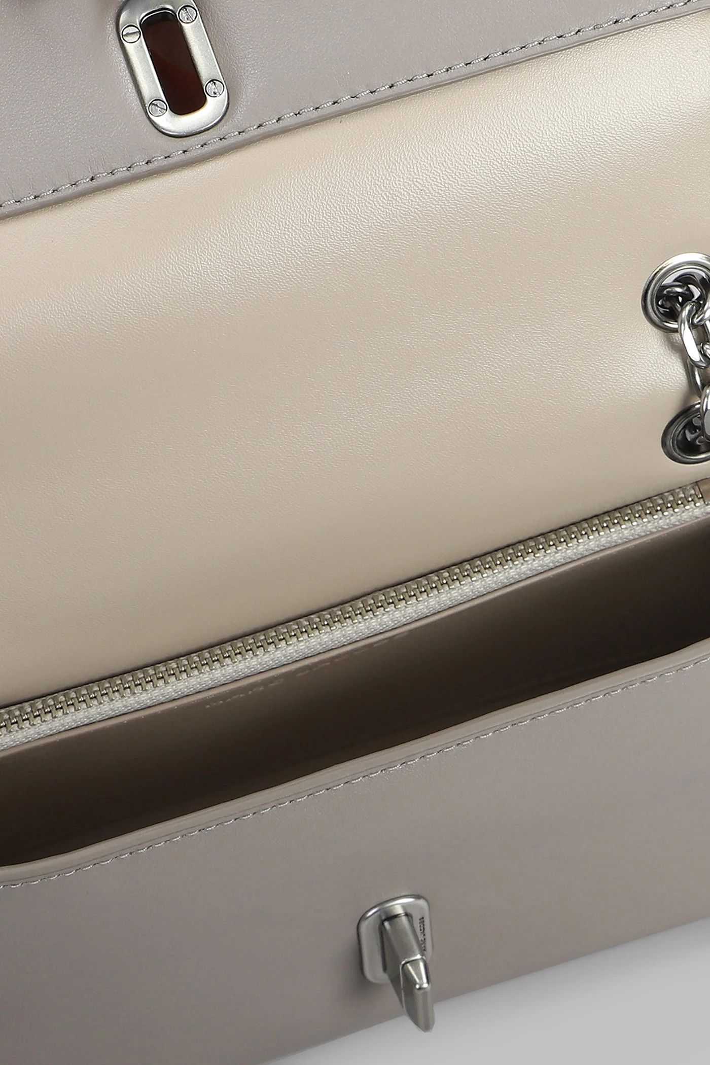 The dual Wallet in grey leather - Image 4