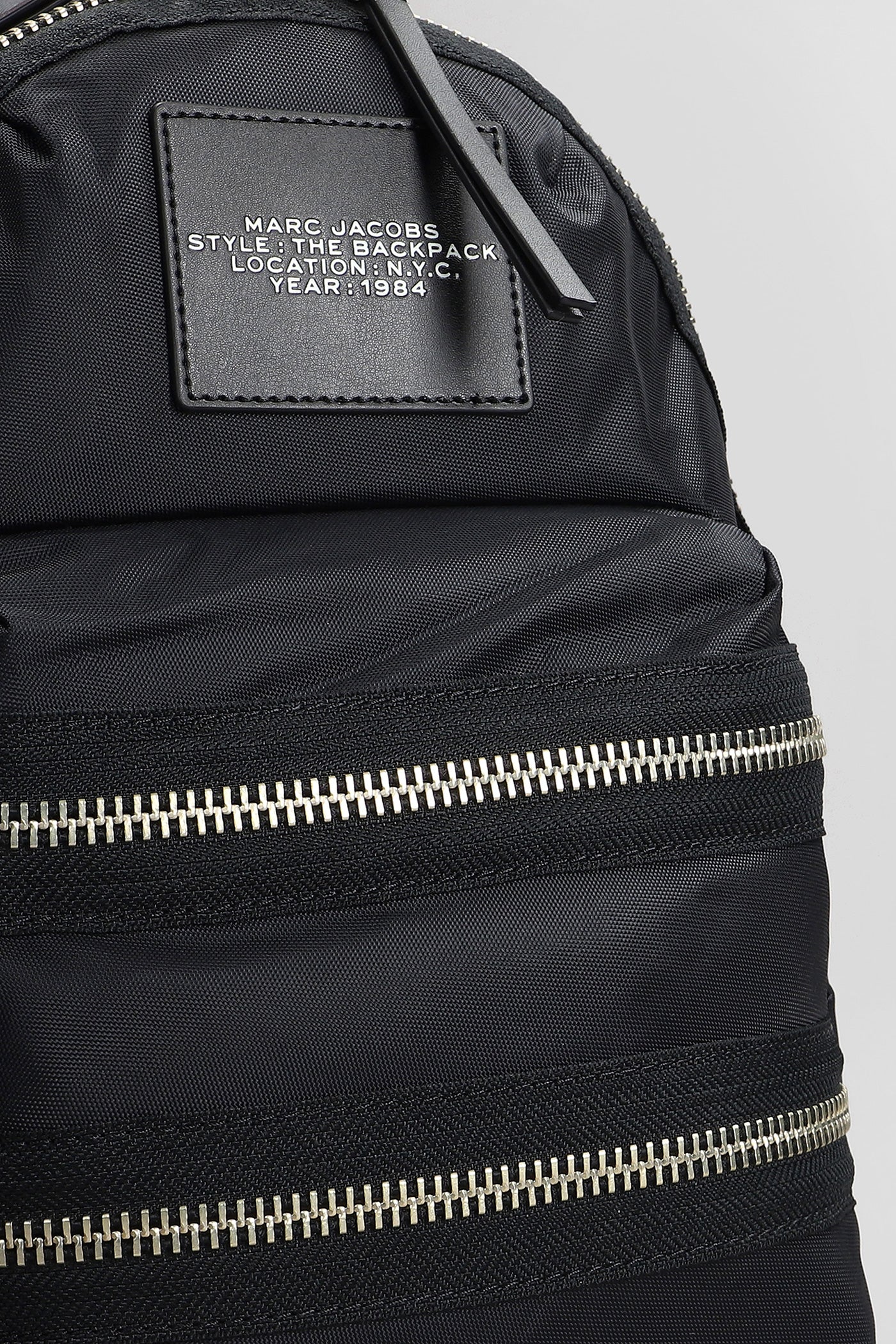 The medium backpack Backpack in black nylon - Image 4