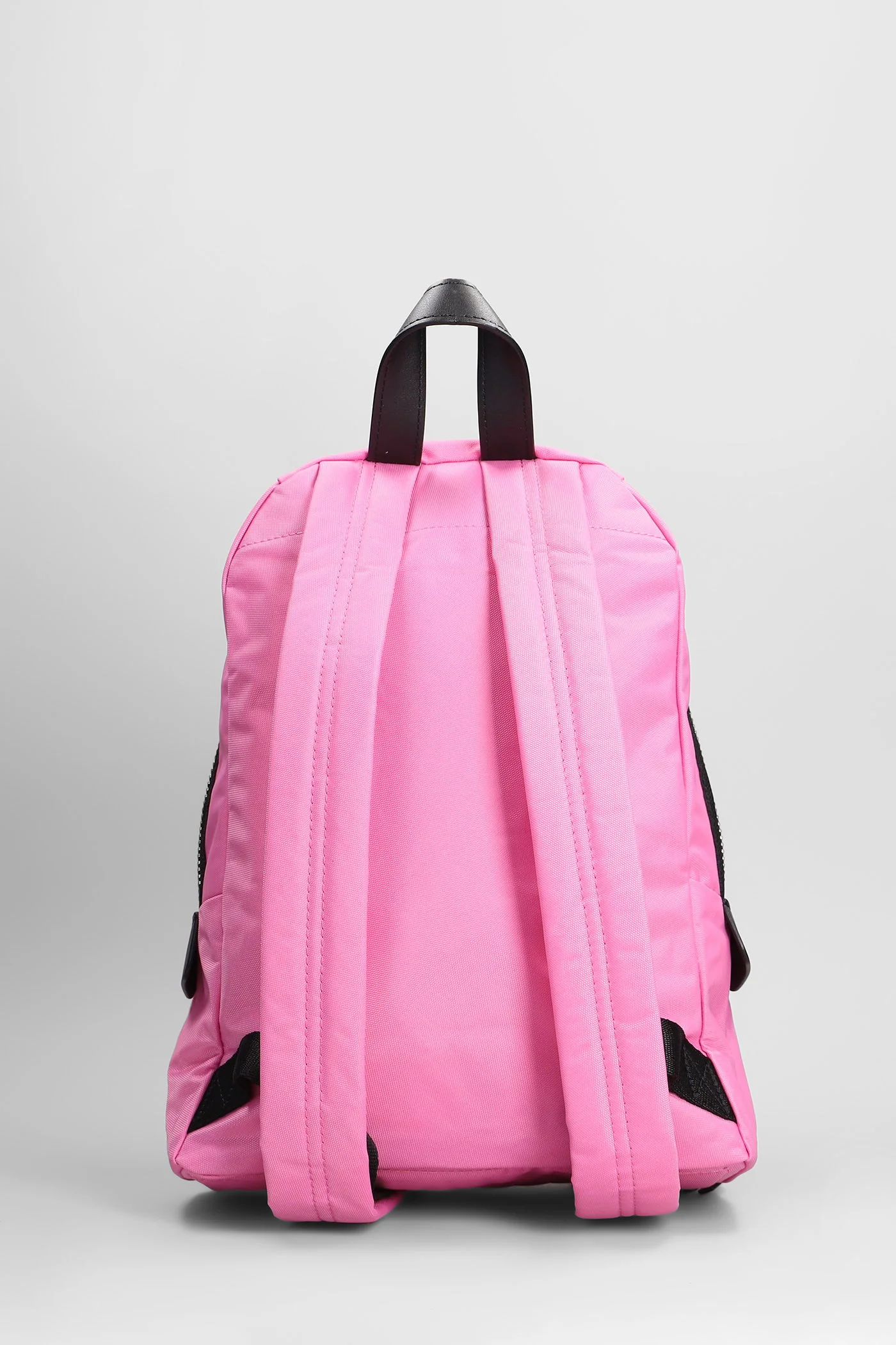 The medium backpack Backpack in rose-pink nylon - Image 3