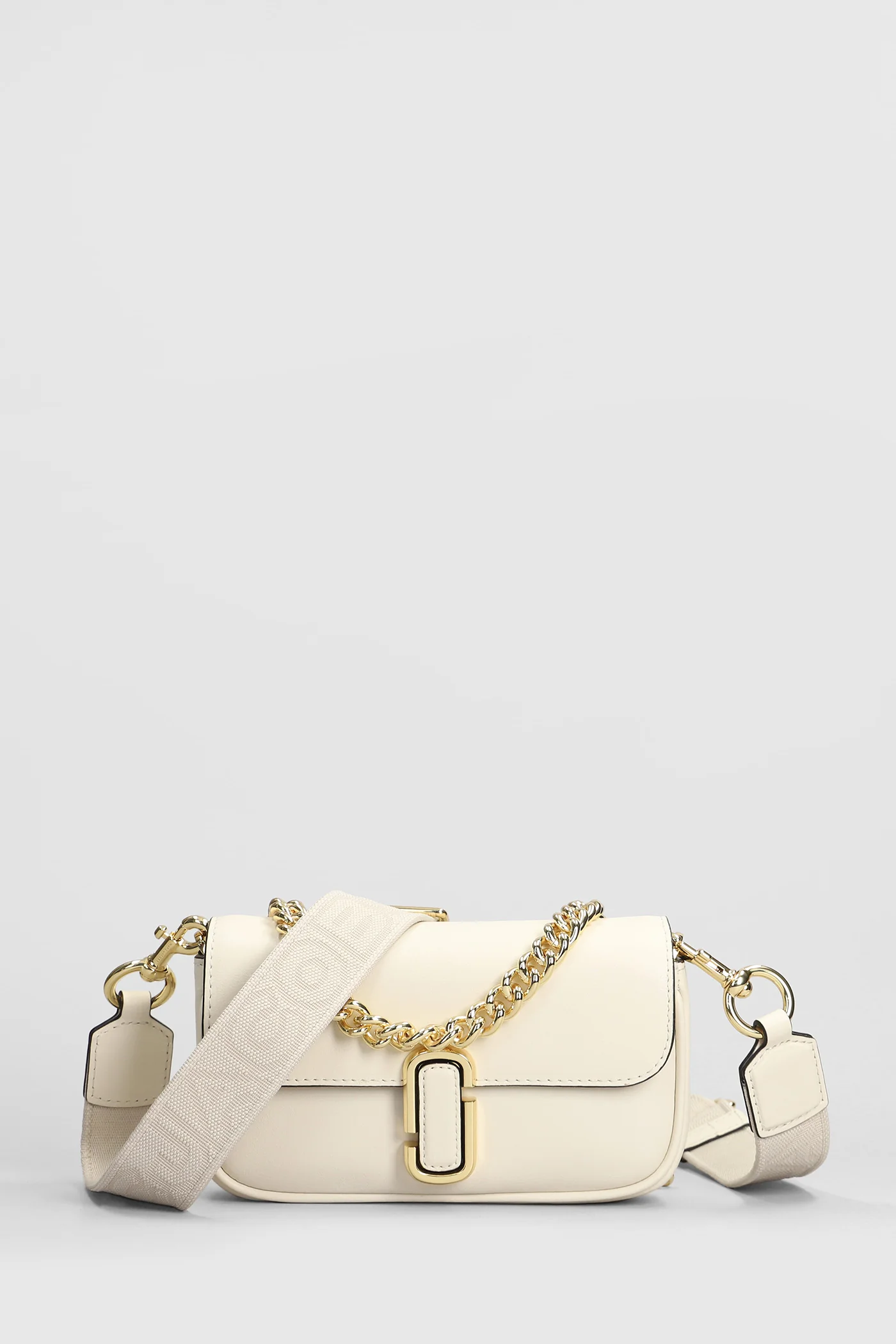 The Mini Shoulder Shoulder bag in beige leather - Image 4