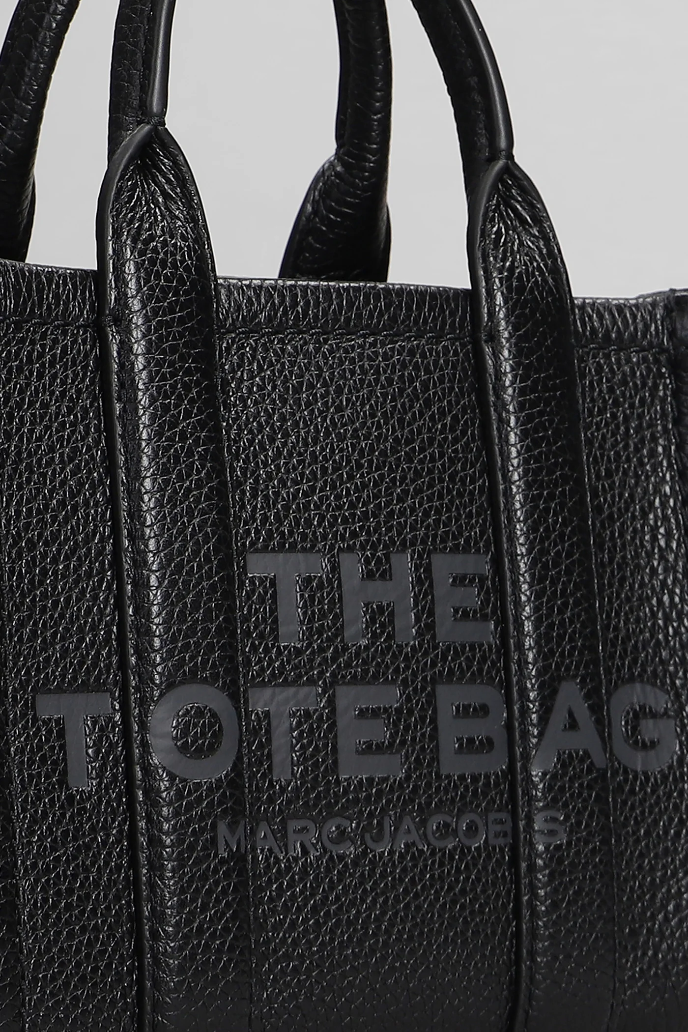 The mini tote Tote in black leather - Image 4