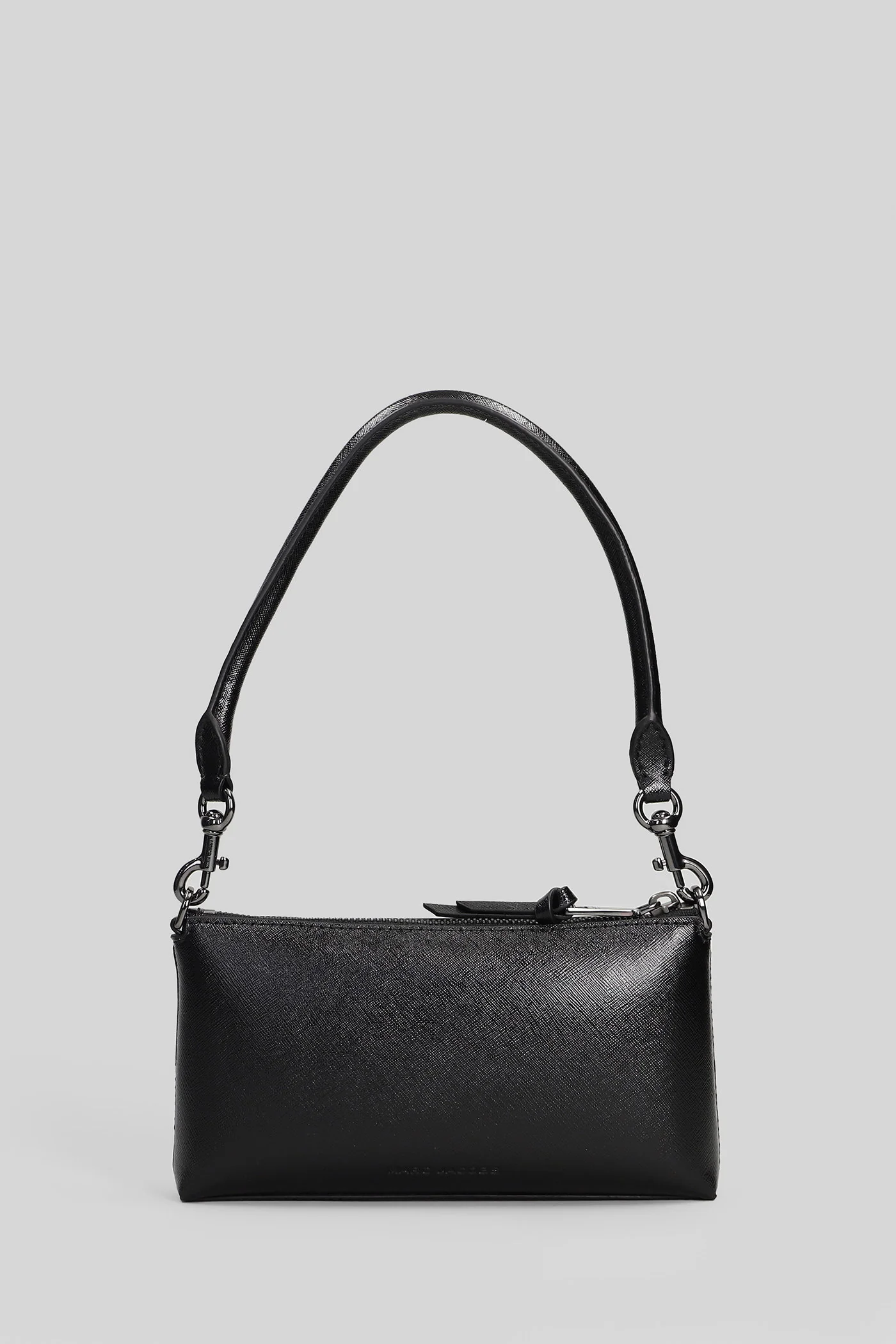 The pochette Clutch in black leather - Image 3