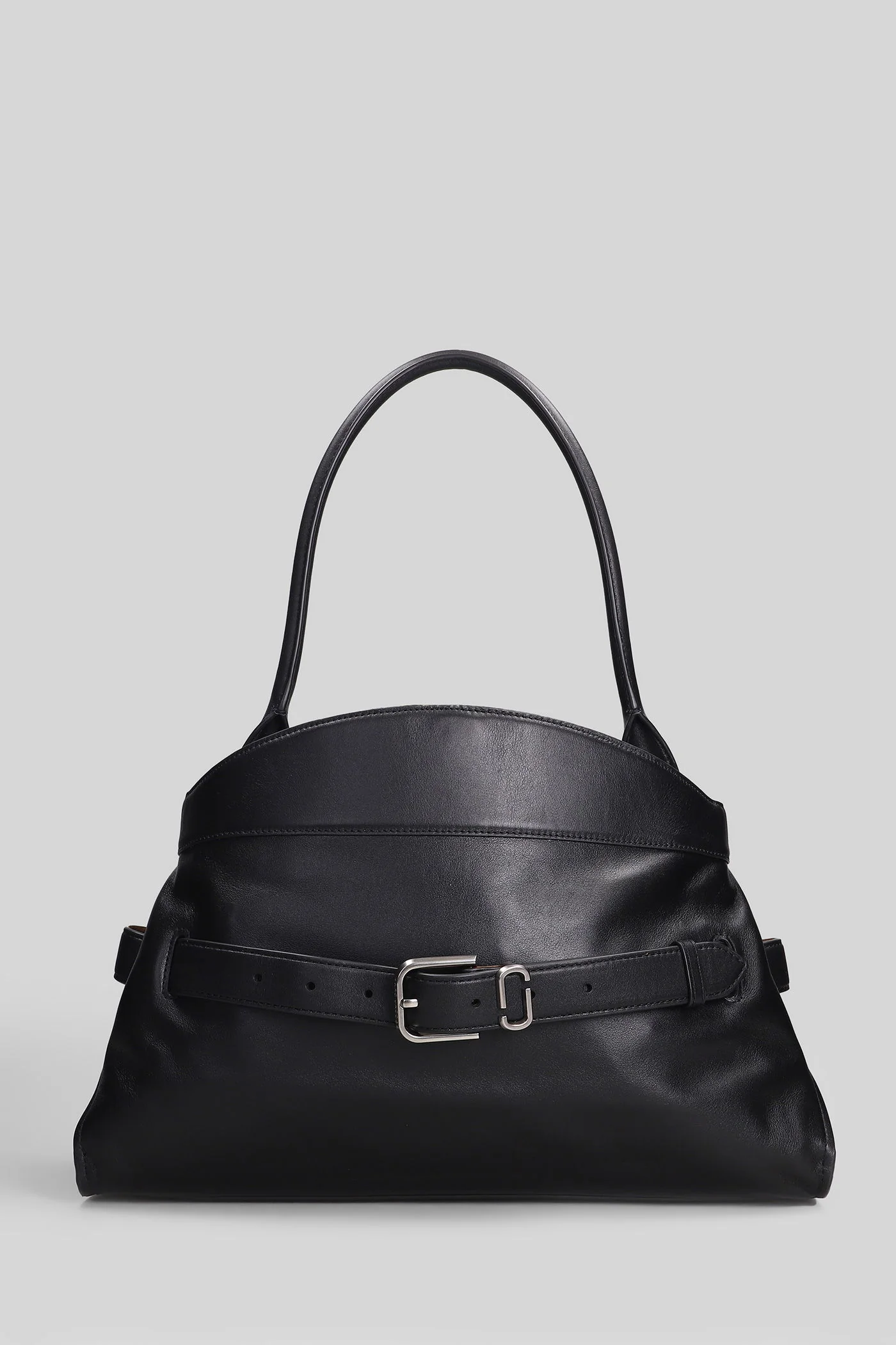 The satchel Shoulder bag in black leather