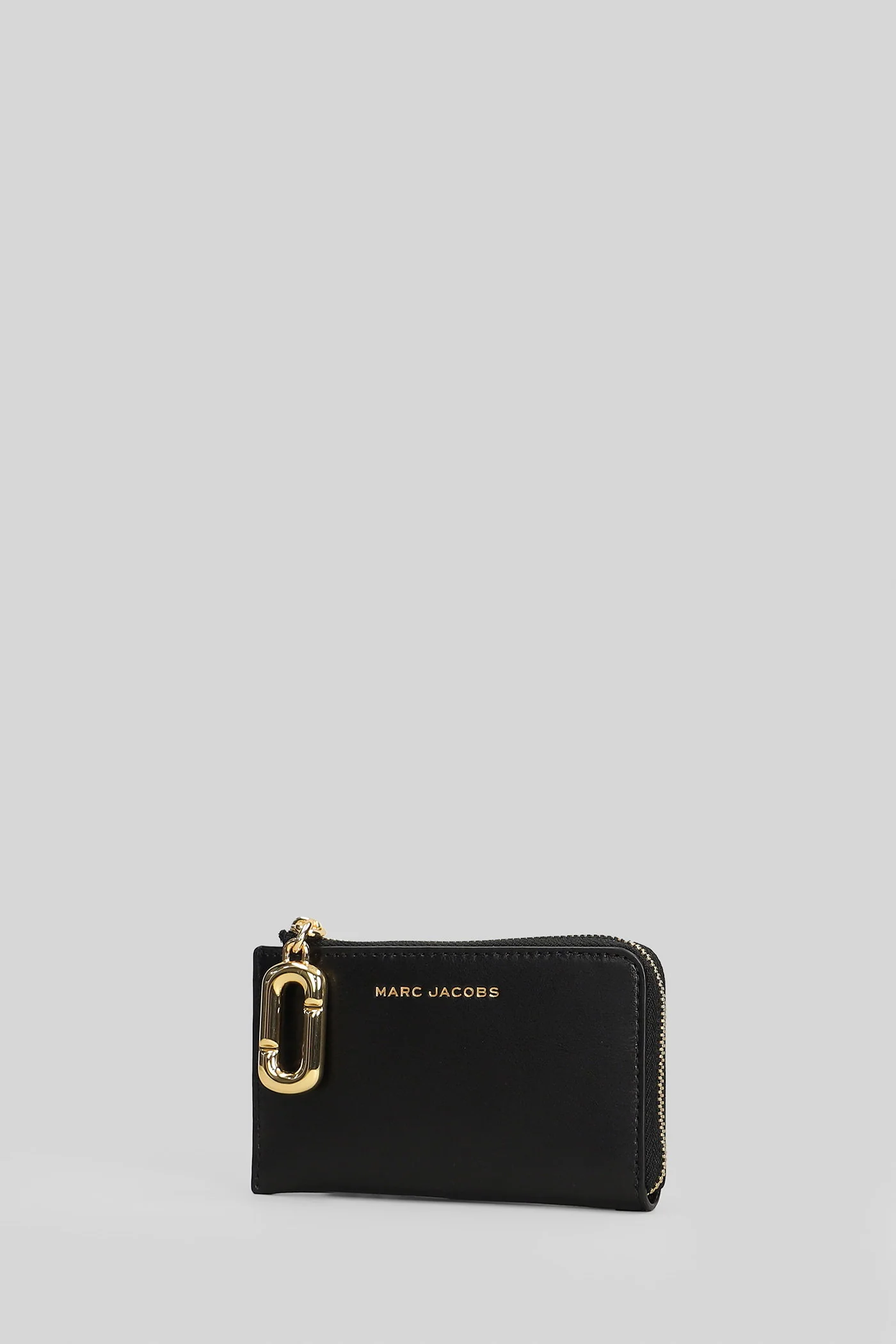 Top zip multi wallet Wallet in black leather - Image 2