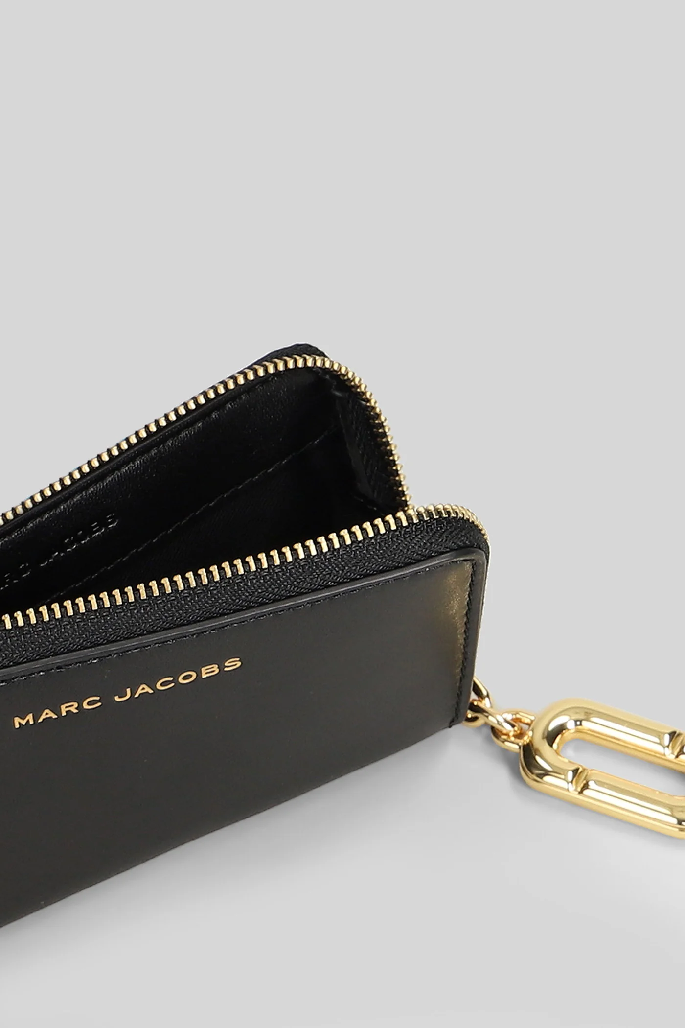 Top zip multi wallet Wallet in black leather - Image 4