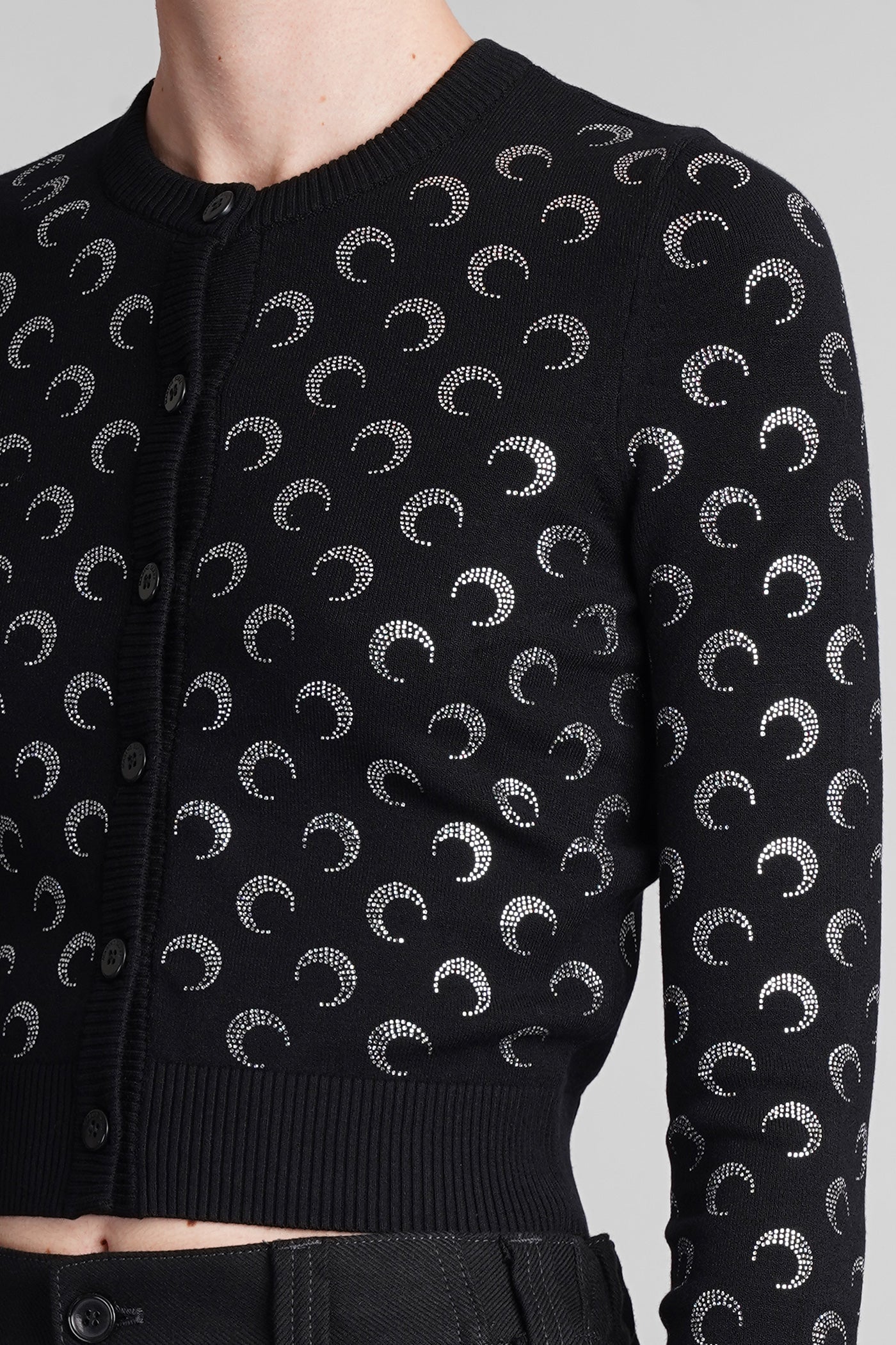 Cardigan in black viscose - Image 5