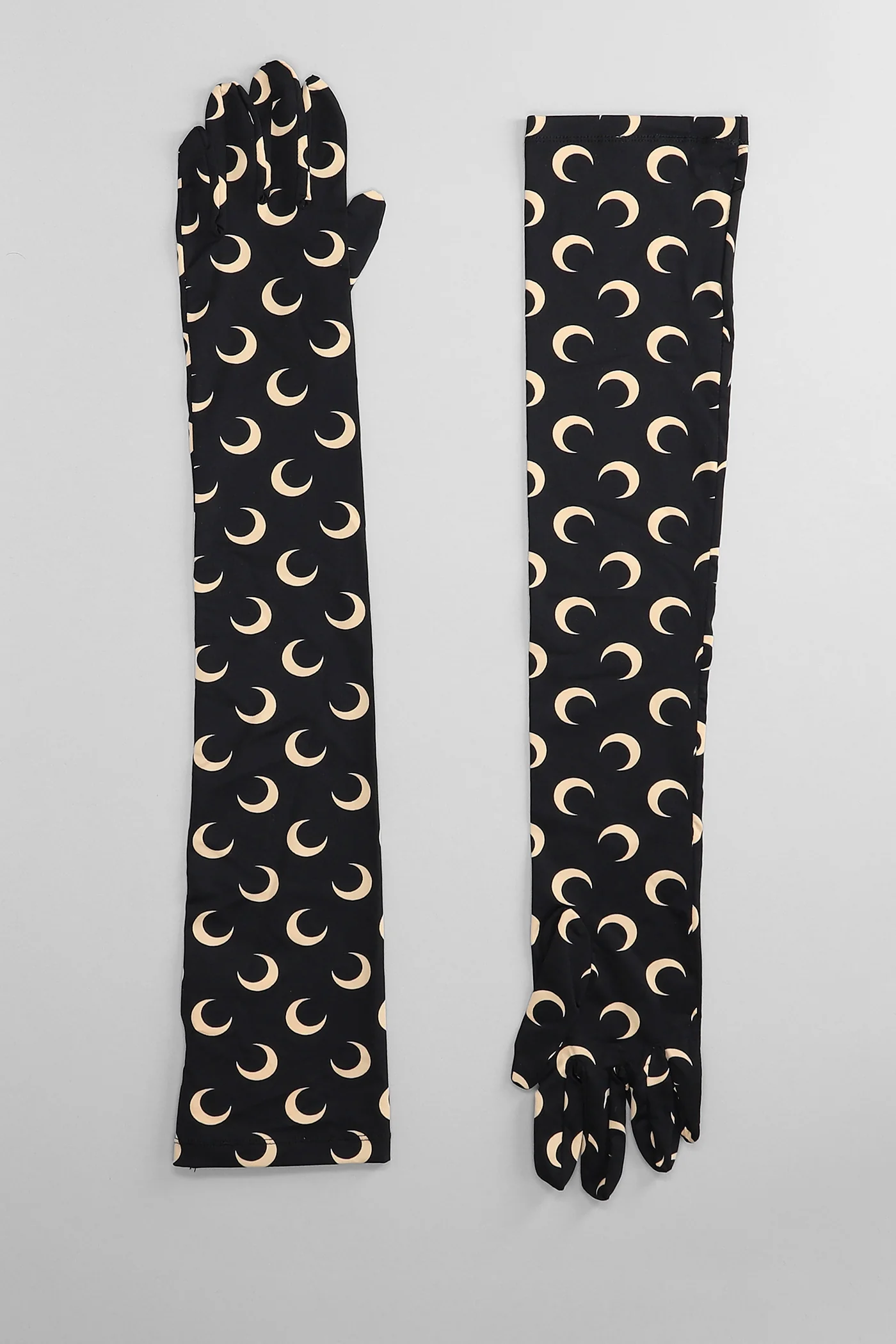 Gloves in black polyamide