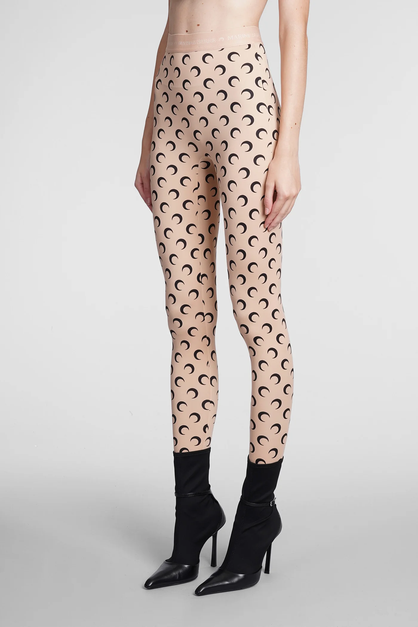 Leggings in beige polyamide - Image 4