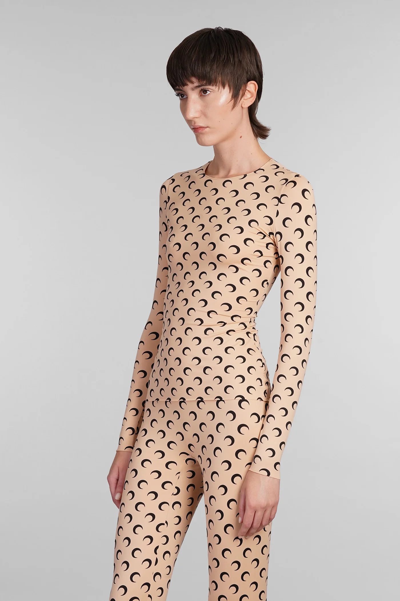 Topwear in beige polyamide - Image 4
