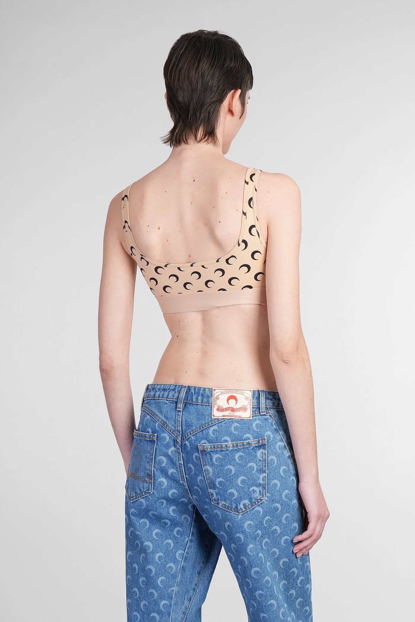 Topwear in beige polyamide - Image 3