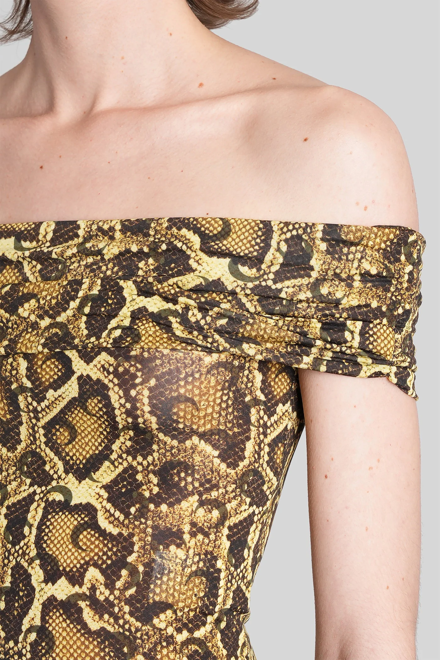 Topwear in beige polyamide - Image 5