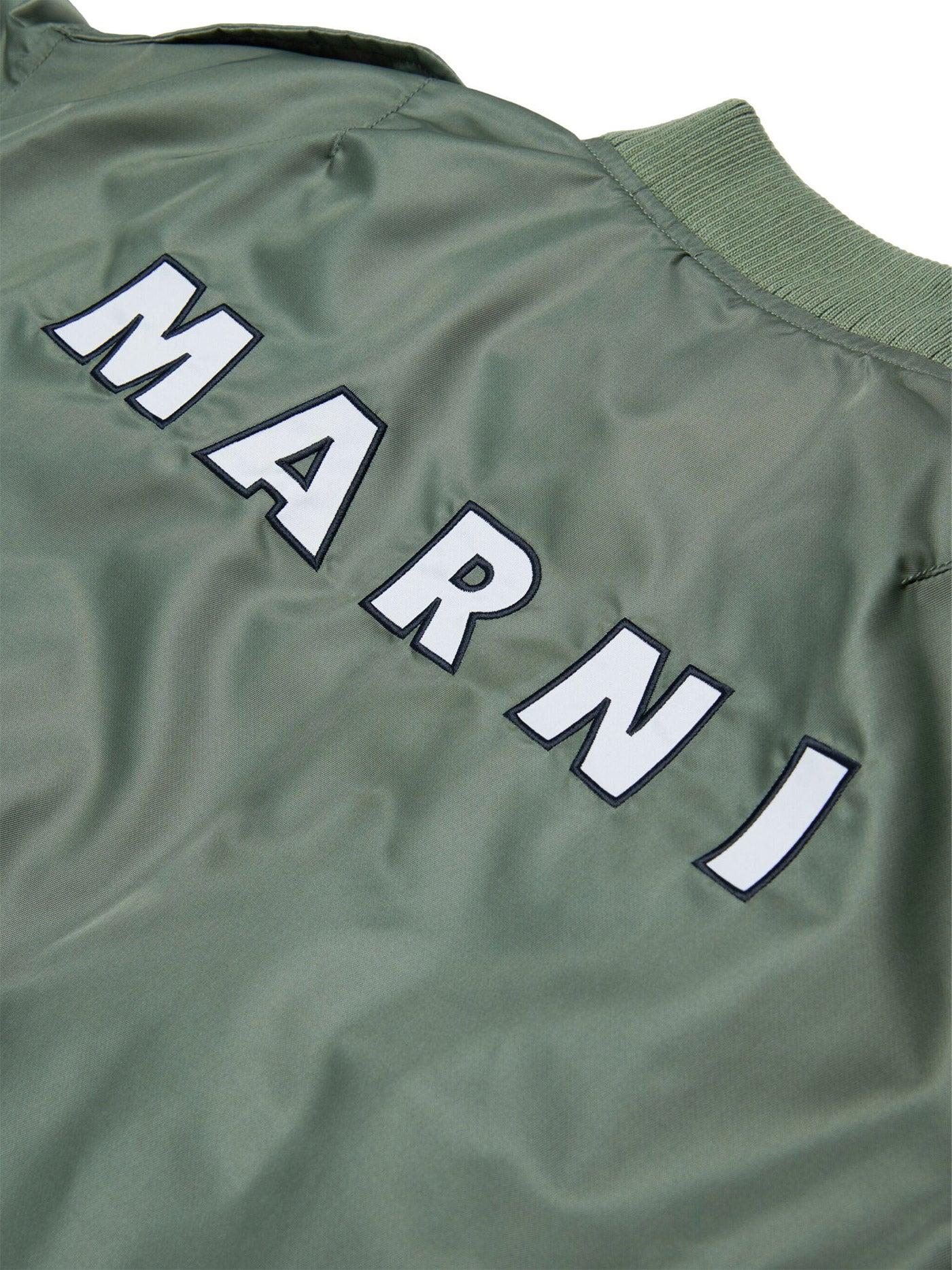 Bomber Jacket in green polyamide - Image 4