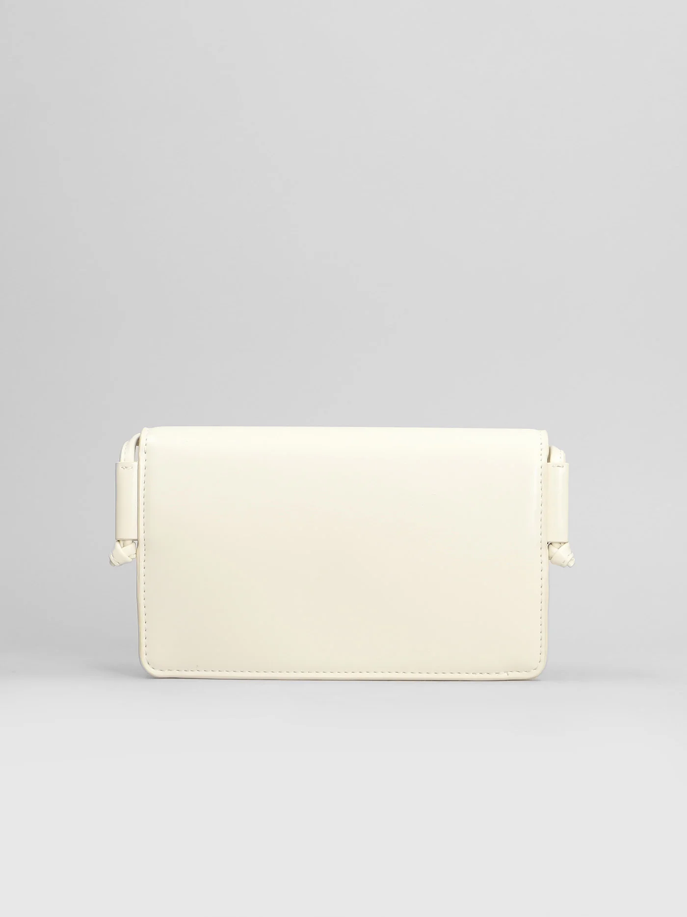 Shoulder bag in beige polyester - Image 3