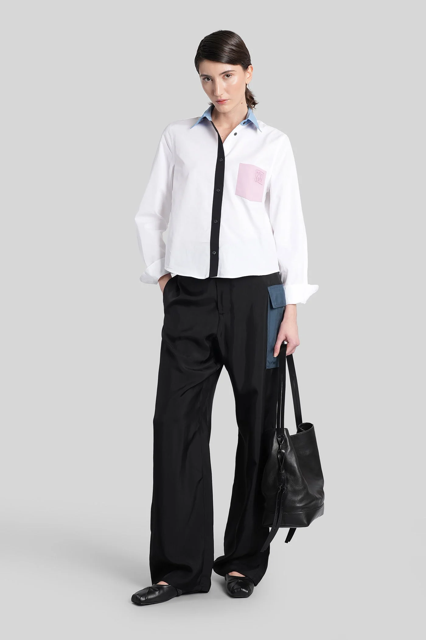Shirt in white cotton - Image 2