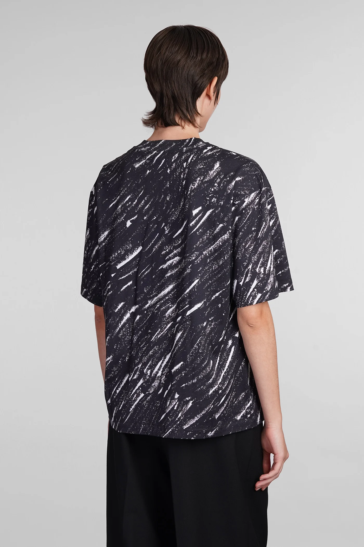 T-Shirt in black cotton - Image 3