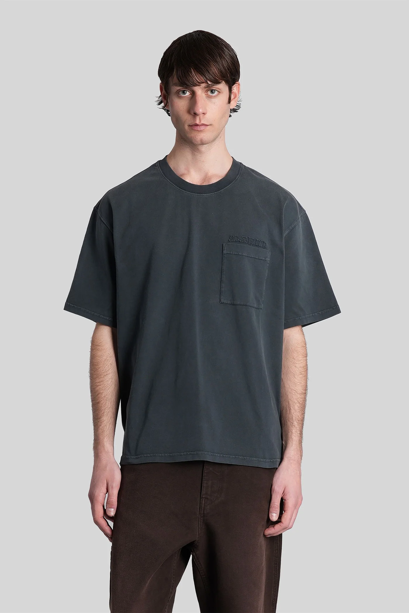 T-Shirt in black cotton
