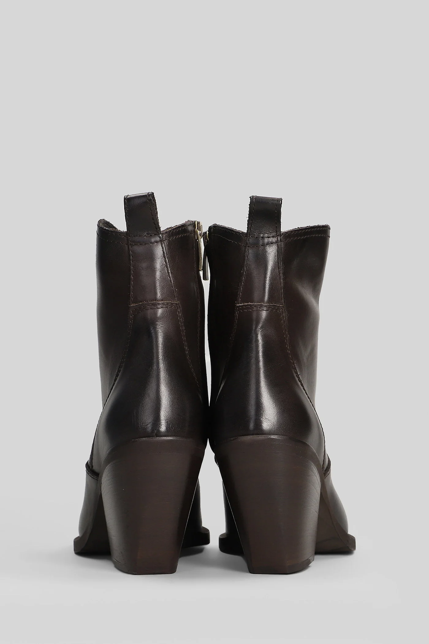 texan Ankle boots in dark brown leather - Image 4