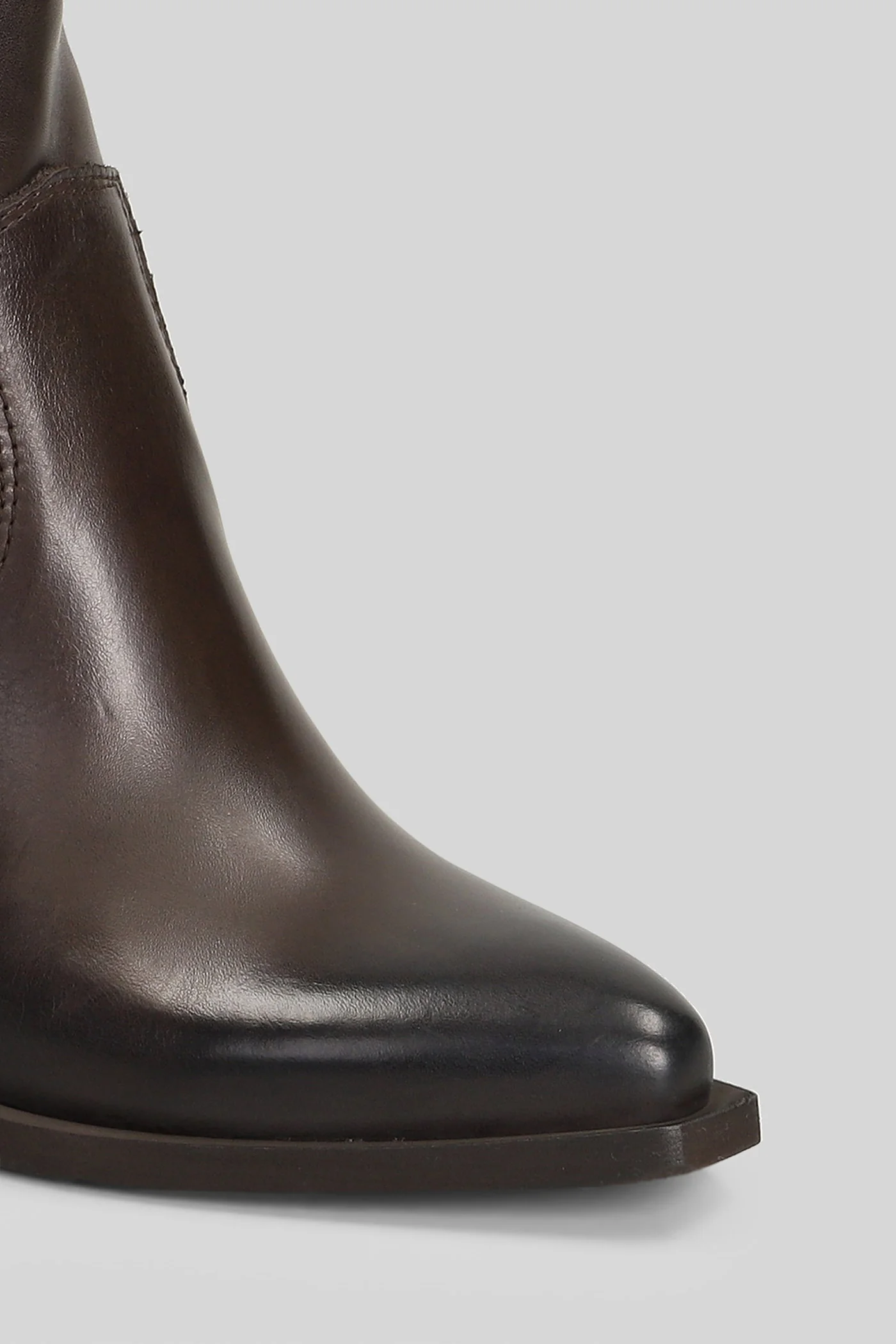 texan Ankle boots in dark brown leather - Image 5
