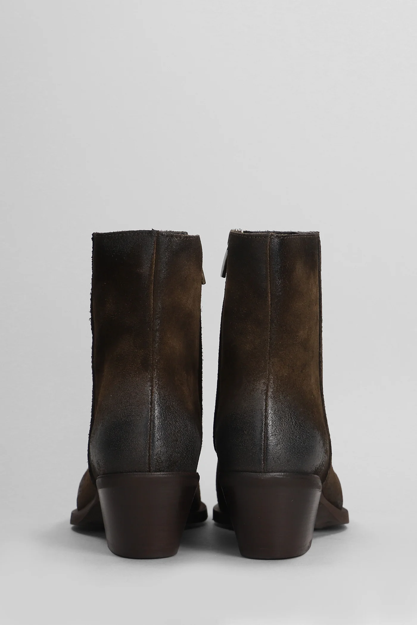 texan Ankle boots in dark brown suede - Image 4