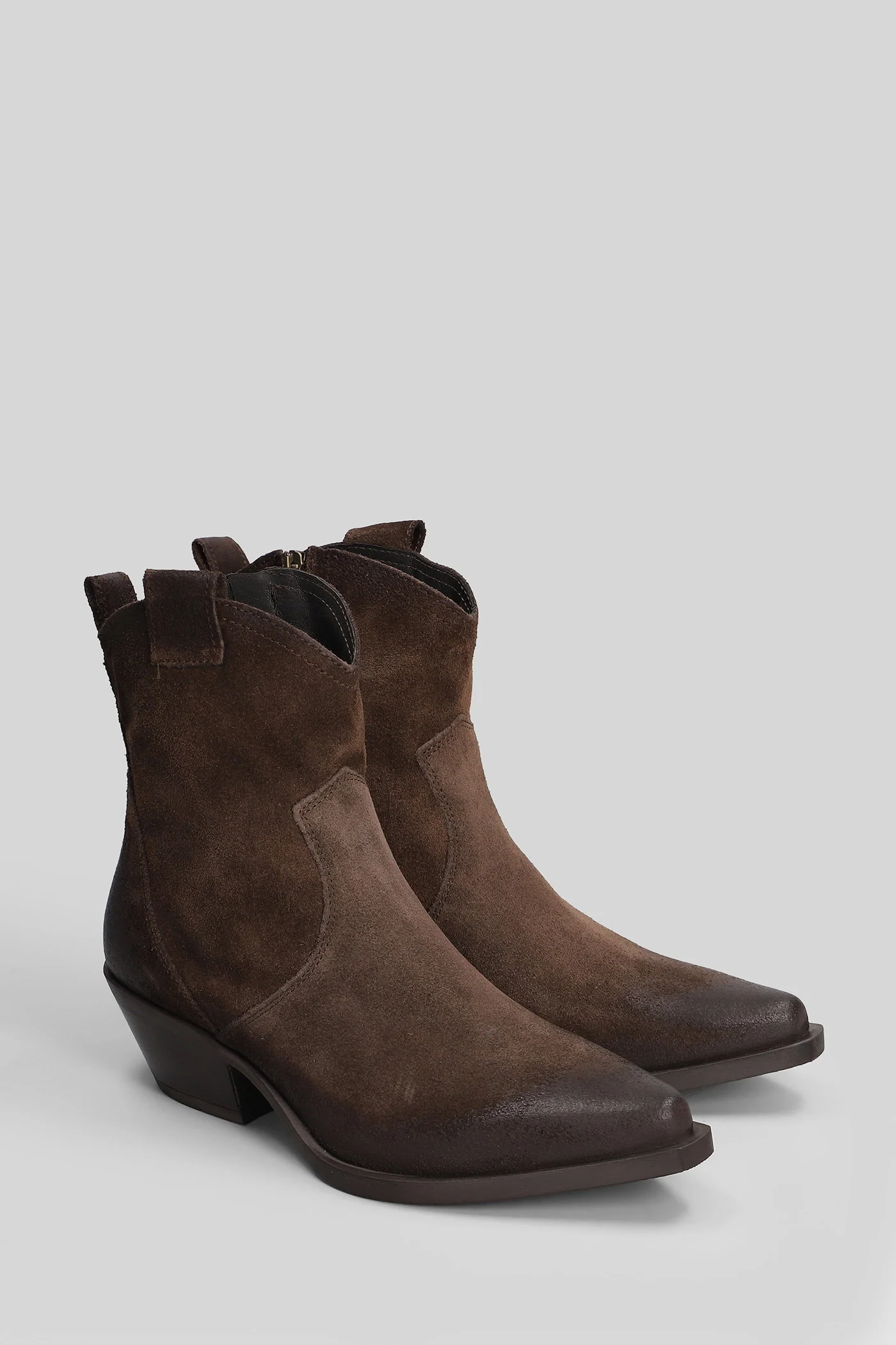 texan Ankle boots in dark brown suede - Image 2