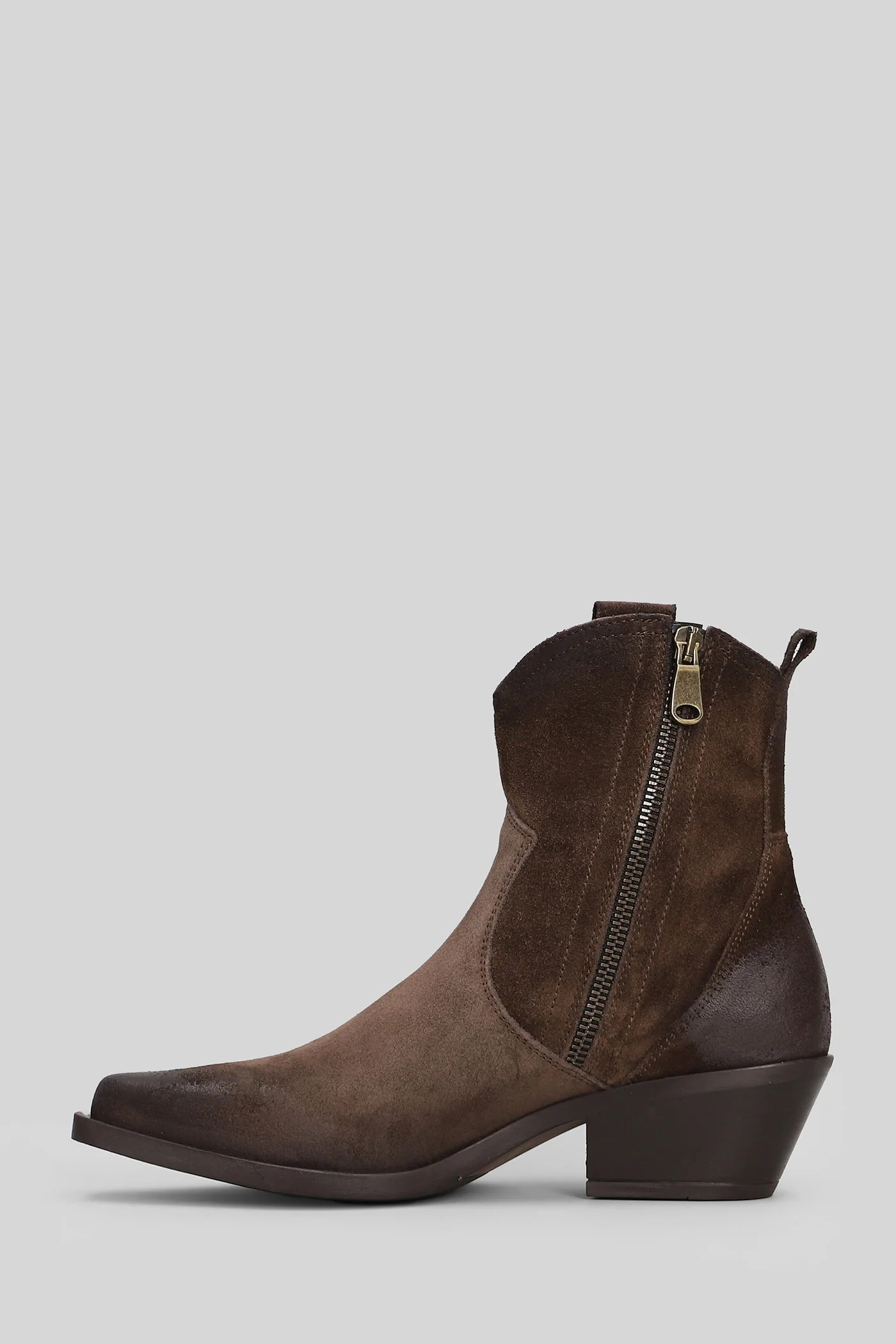 texan Ankle boots in dark brown suede - Image 3