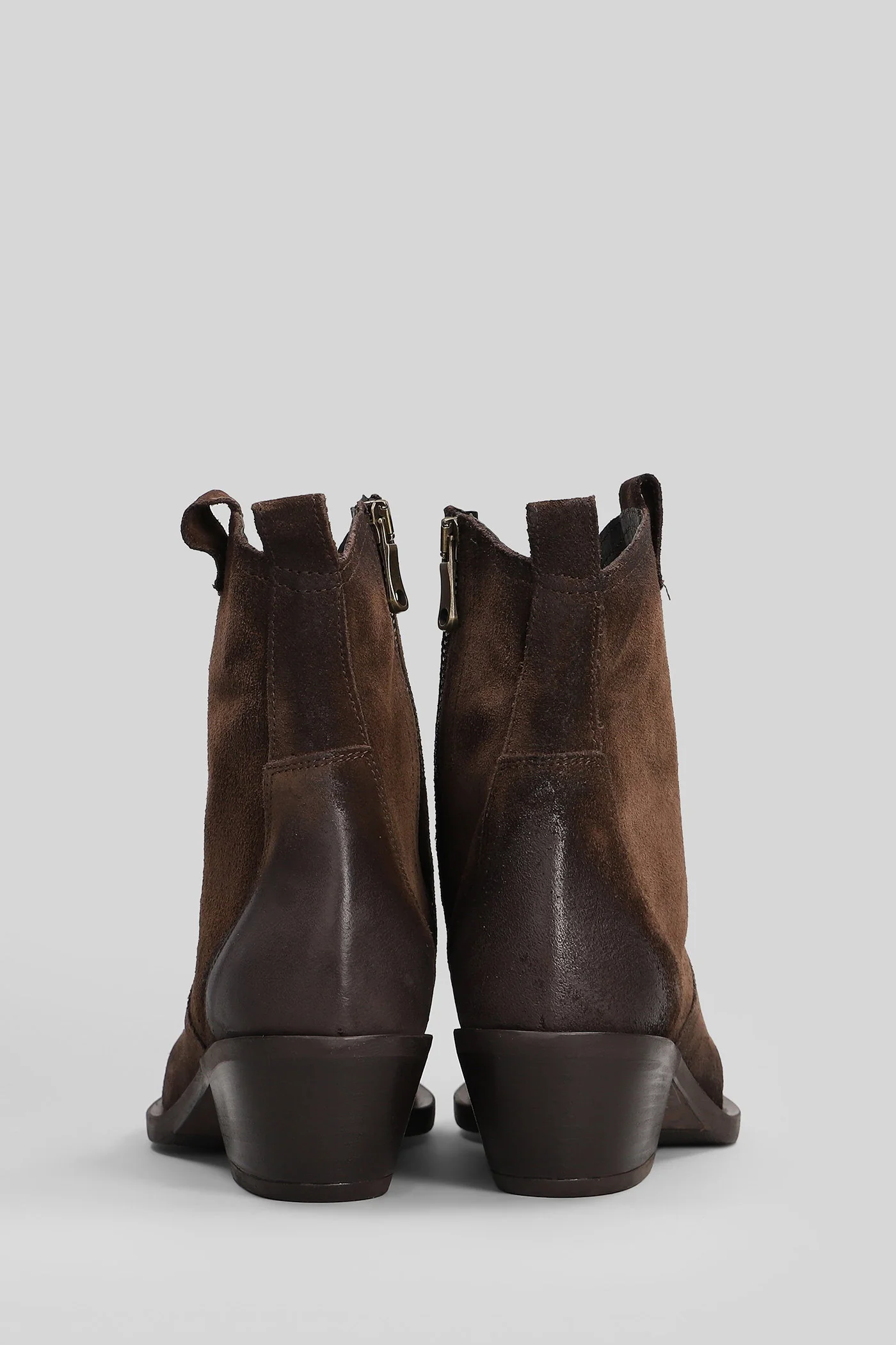 texan Ankle boots in dark brown suede - Image 4